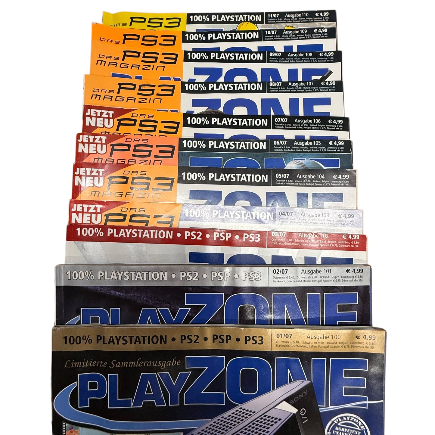 Playzone Playstation Magazin PS1 PS2 PS3 19 Stk. Hefte 2003 2005 2006 2007
