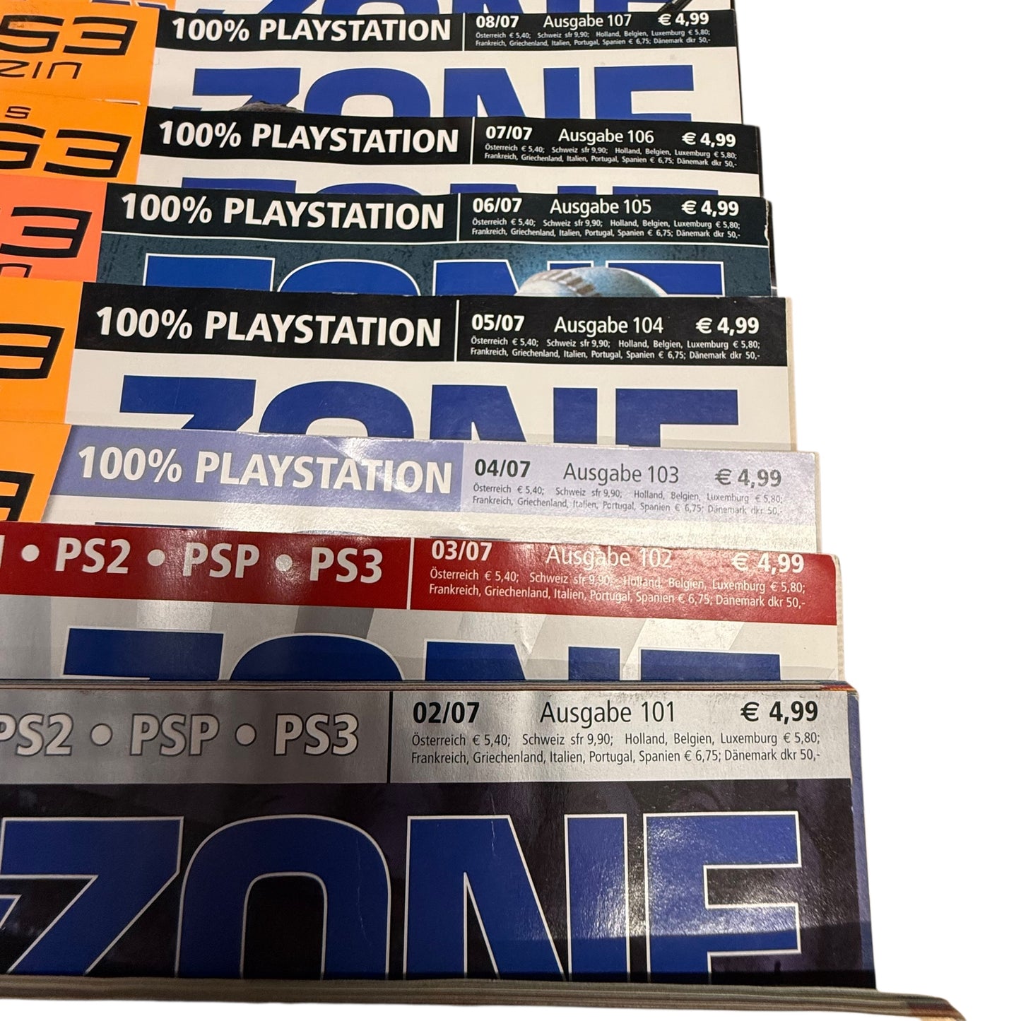 Playzone Playstation Magazin PS1 PS2 PS3 19 Stk. Hefte 2003 2005 2006 2007