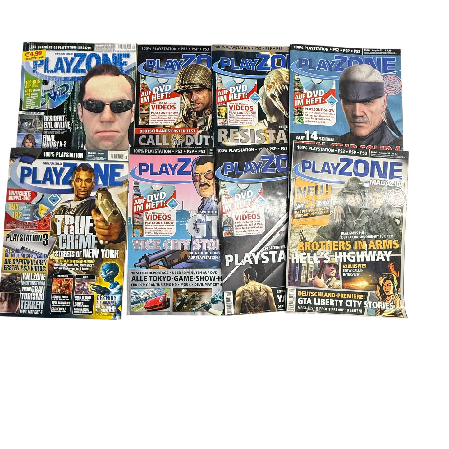 Playzone Playstation Magazin PS1 PS2 PS3 19 Stk. Hefte 2003 2005 2006 2007