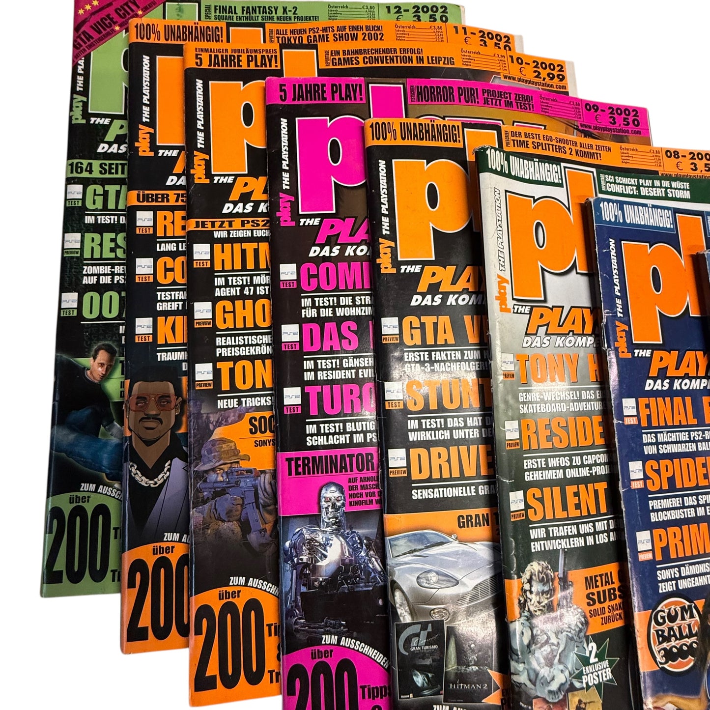PLAY The Playstation Magazin 12 Stk. Hefte Kompletter Jahrgang 2002