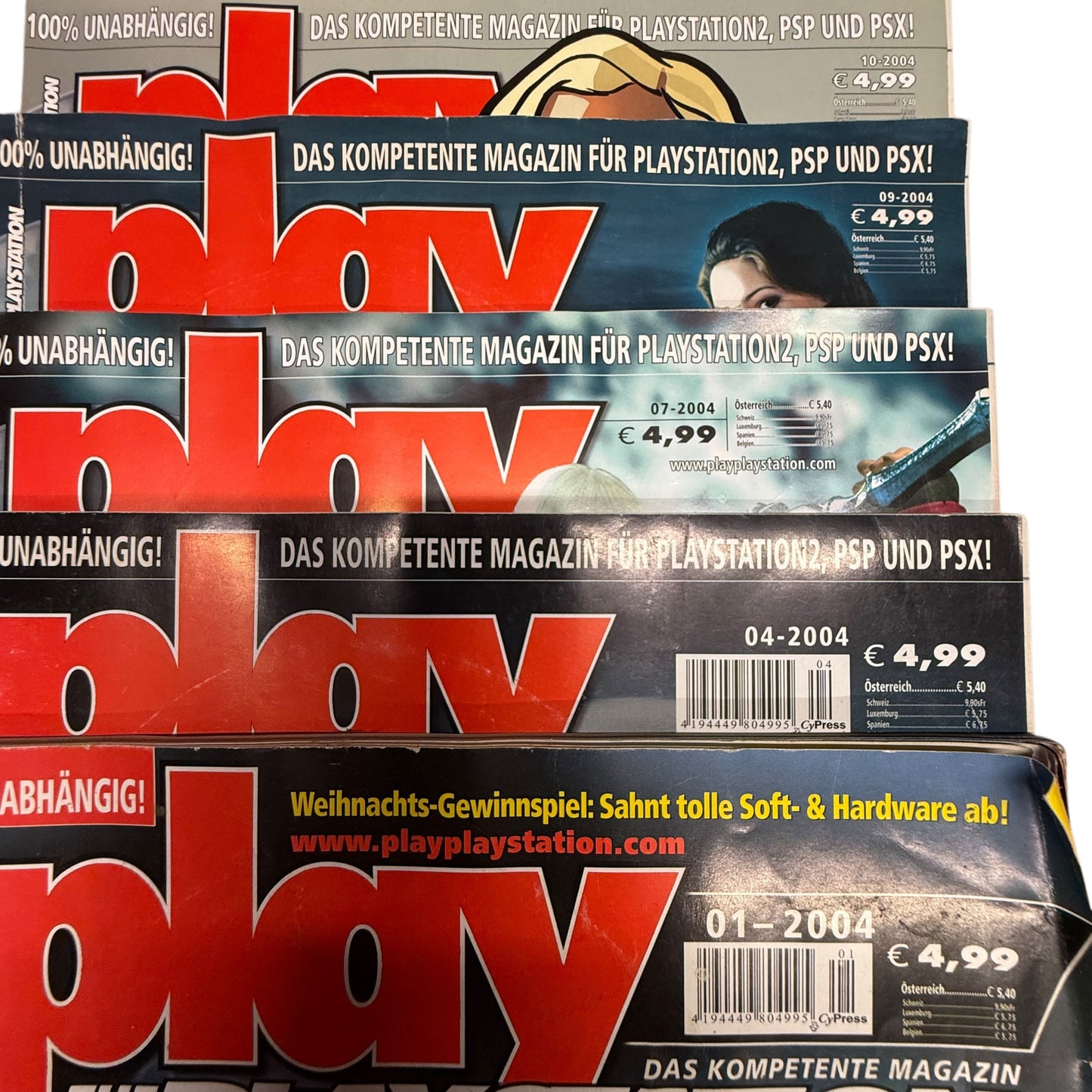 PLAY The Playstation Magazin 17 Stk. Hefte 2001 2003 2004