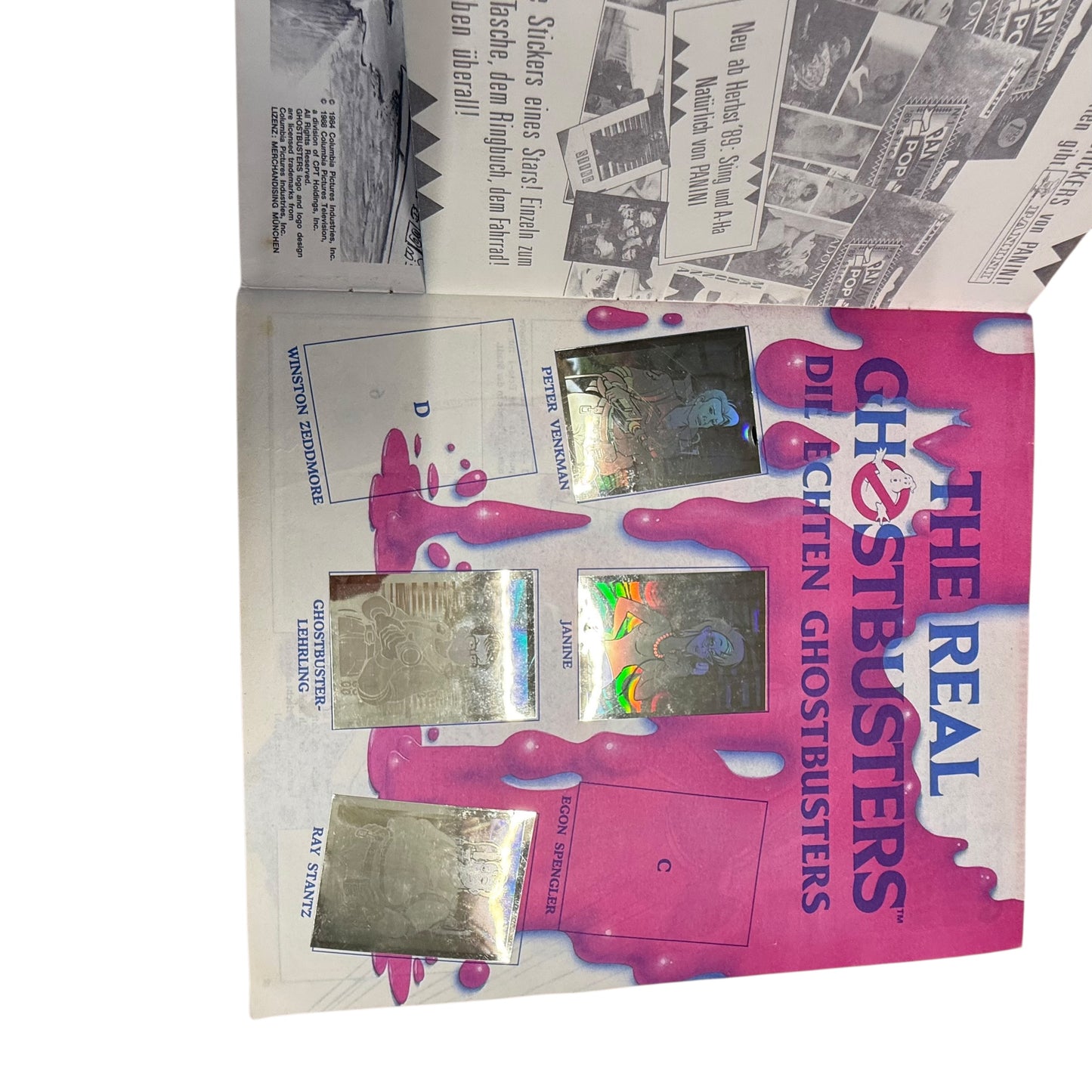 The Real Ghostbusters Stickeralbum Panini aus den 90er
