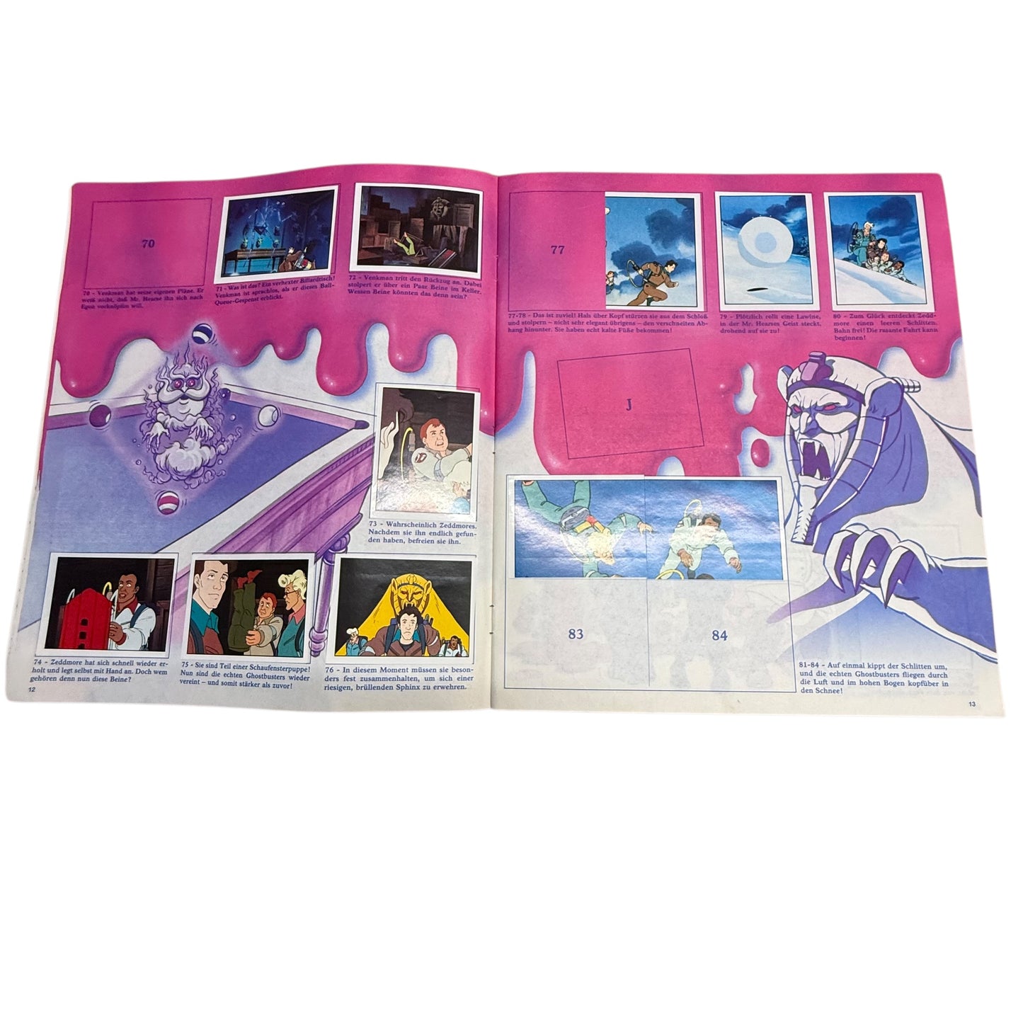 The Real Ghostbusters Stickeralbum Panini aus den 90er