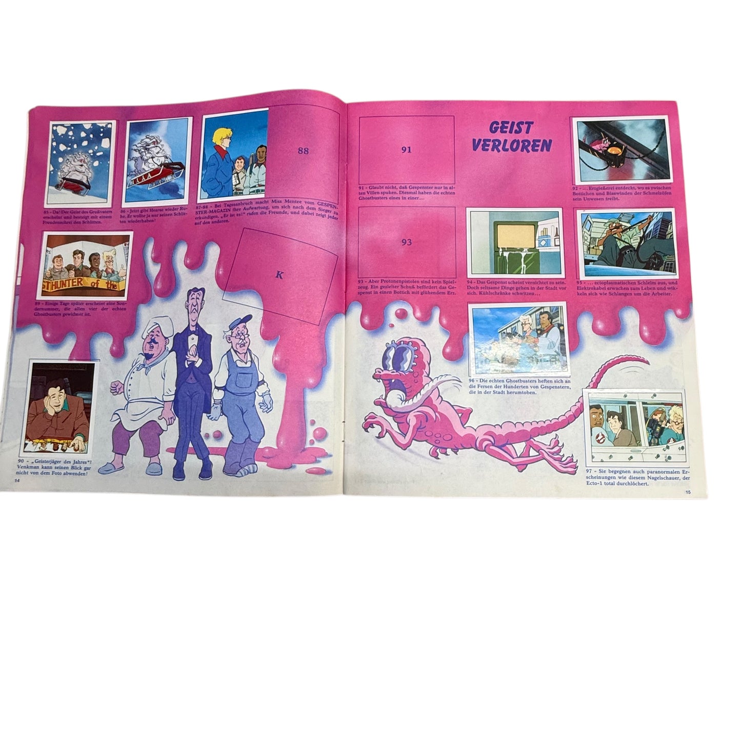 The Real Ghostbusters Stickeralbum Panini aus den 90er