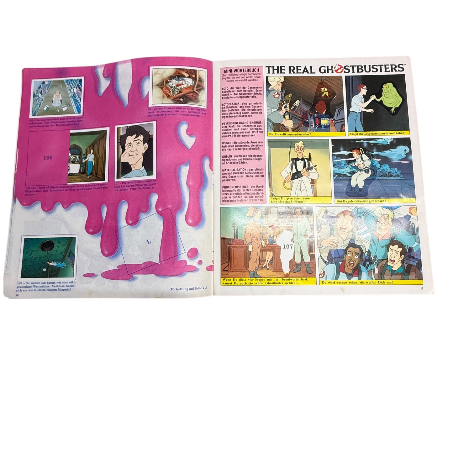 The Real Ghostbusters Stickeralbum Panini aus den 90er