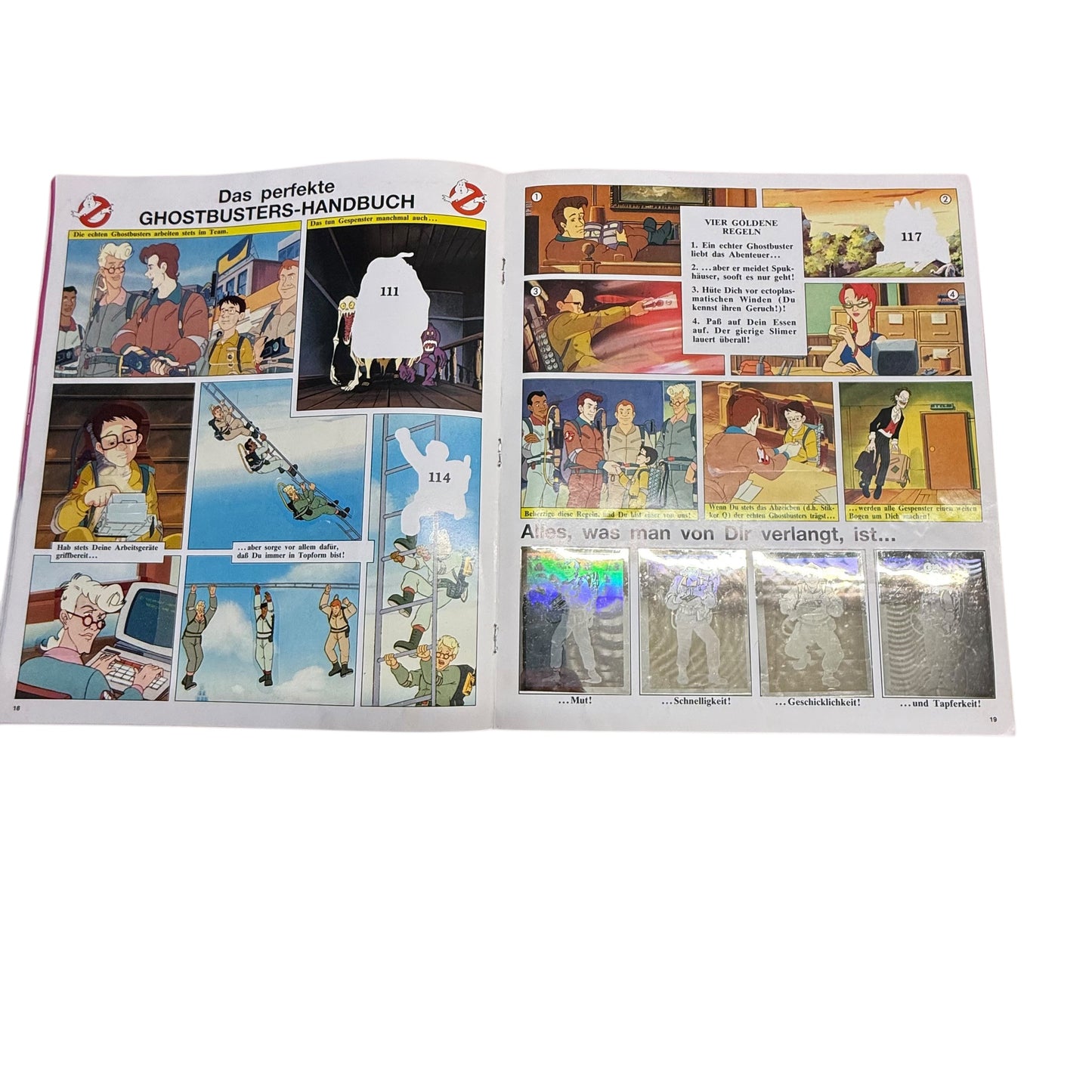 The Real Ghostbusters Stickeralbum Panini aus den 90er