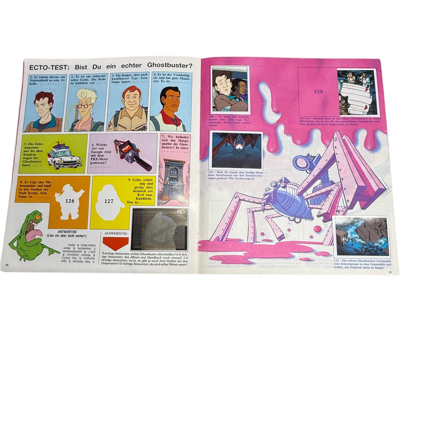 The Real Ghostbusters Stickeralbum Panini aus den 90er