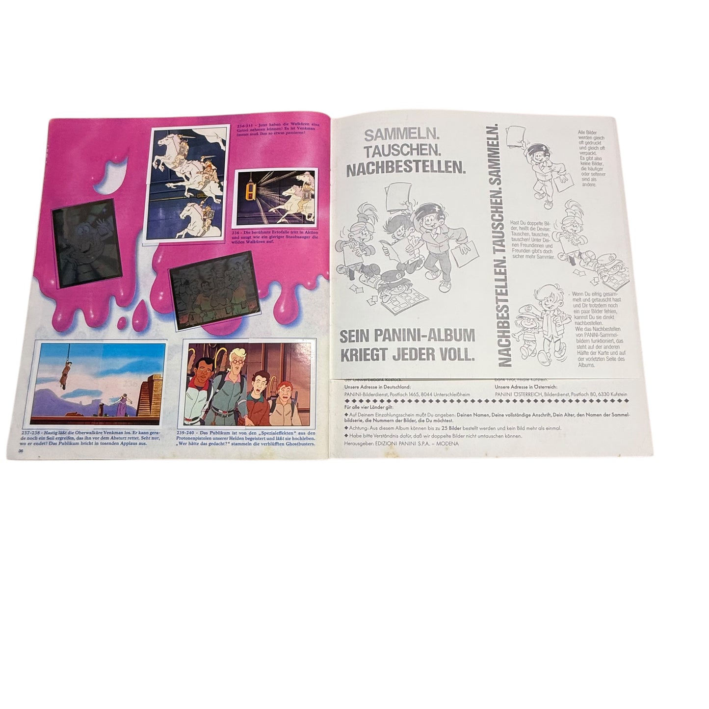 The Real Ghostbusters Stickeralbum Panini aus den 90er