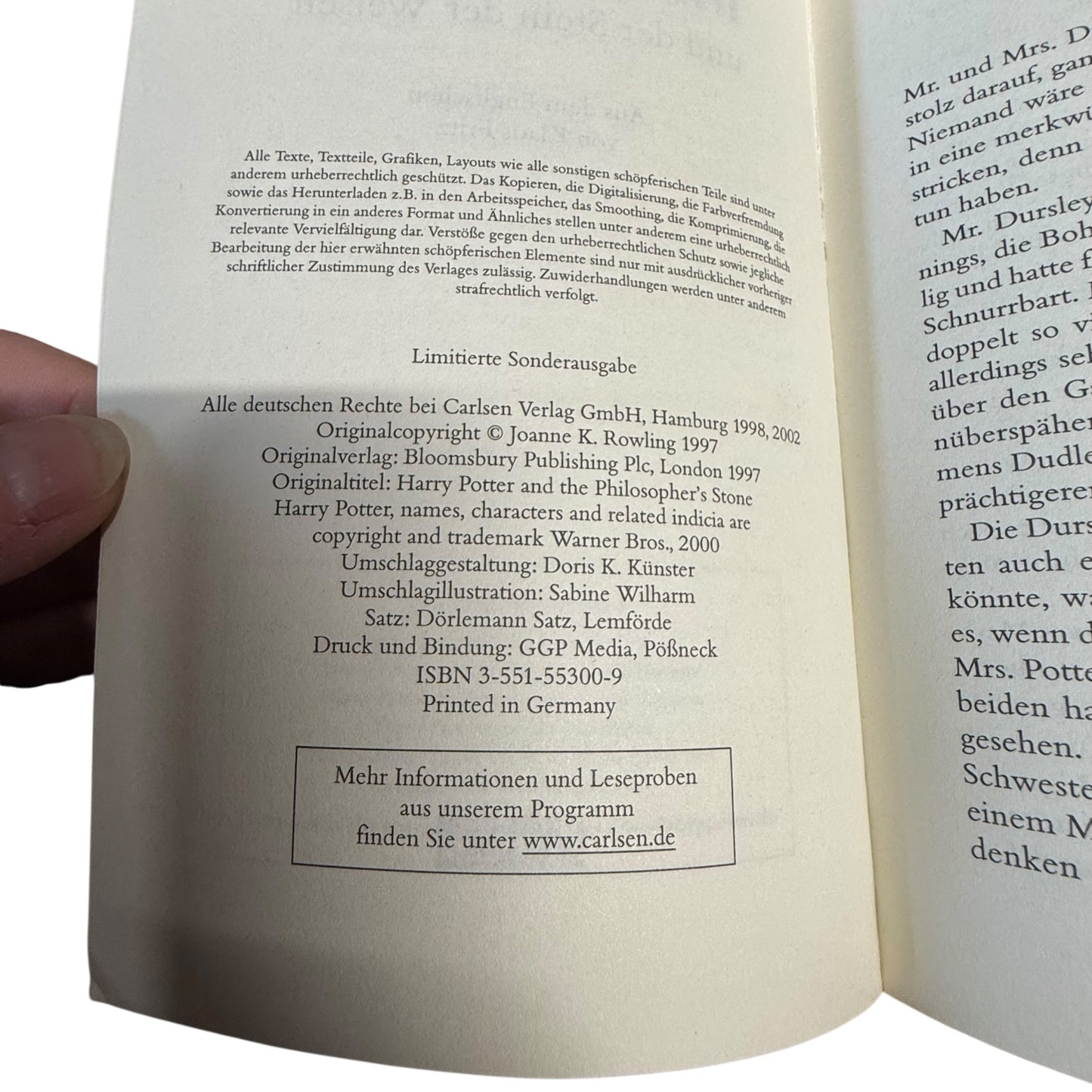 Harry Potter Bücher Limitierte Sonderausgabe 1997 2000