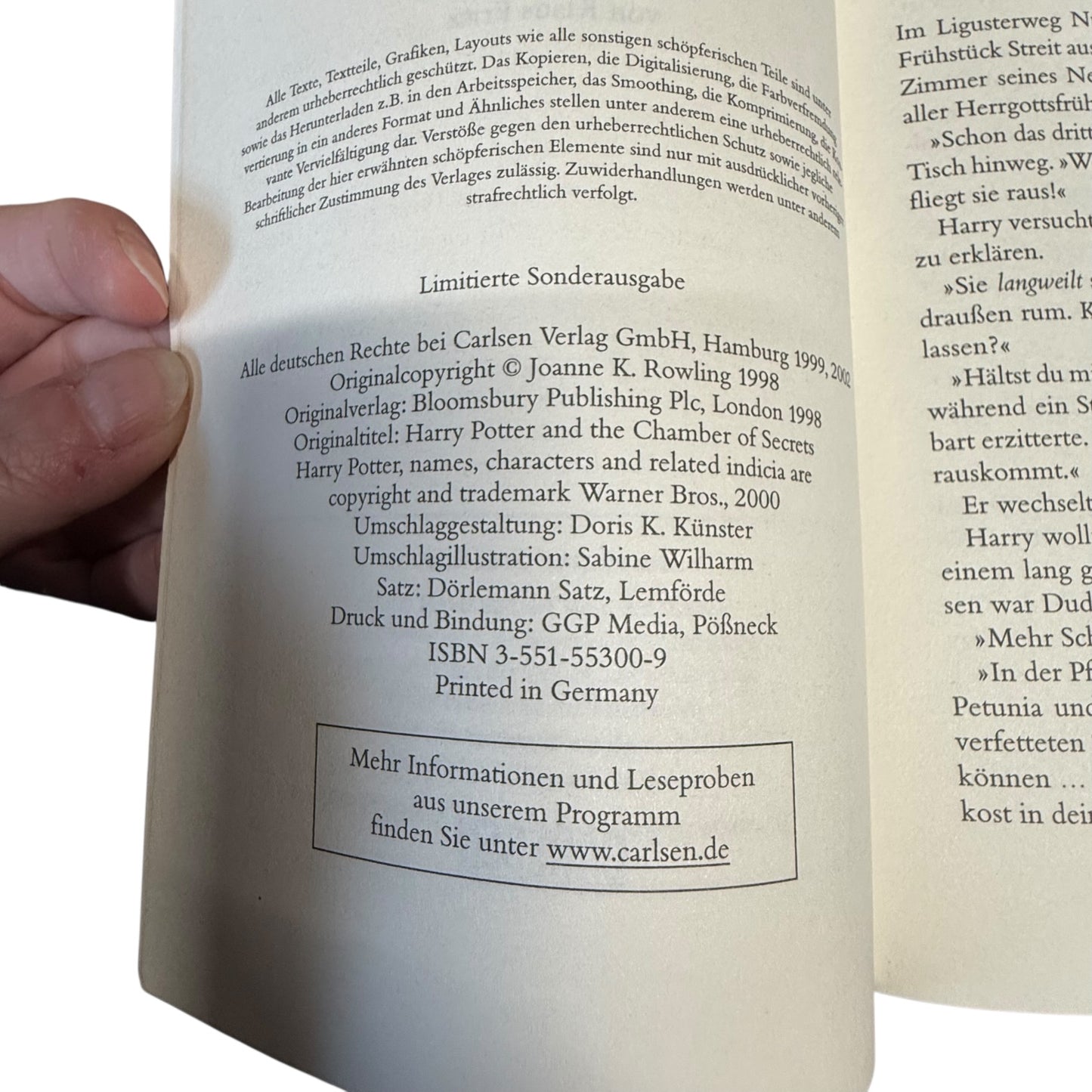 Harry Potter Bücher Limitierte Sonderausgabe 1997 2000
