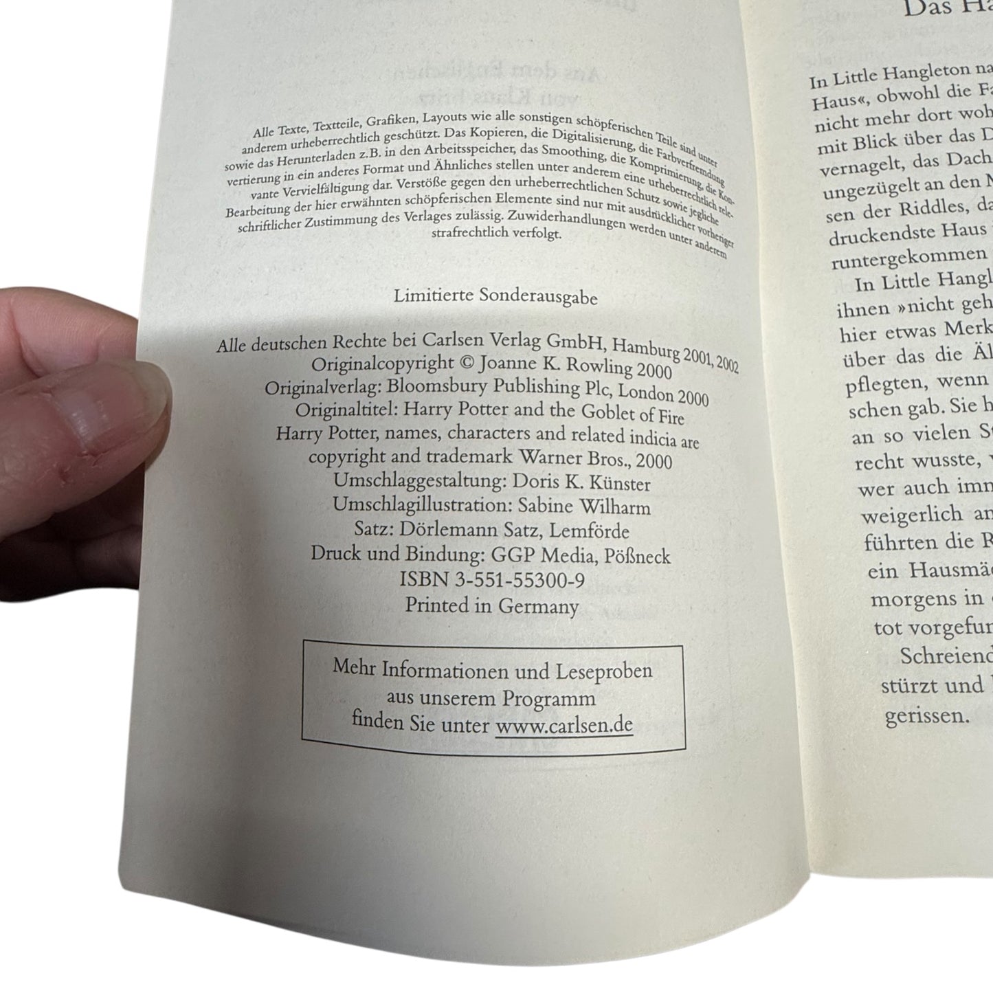 Harry Potter Bücher Limitierte Sonderausgabe 1997 2000