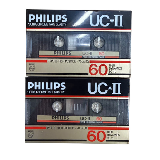 Philips Cassetten UC-2 60 2 Stück Ultra Chrome