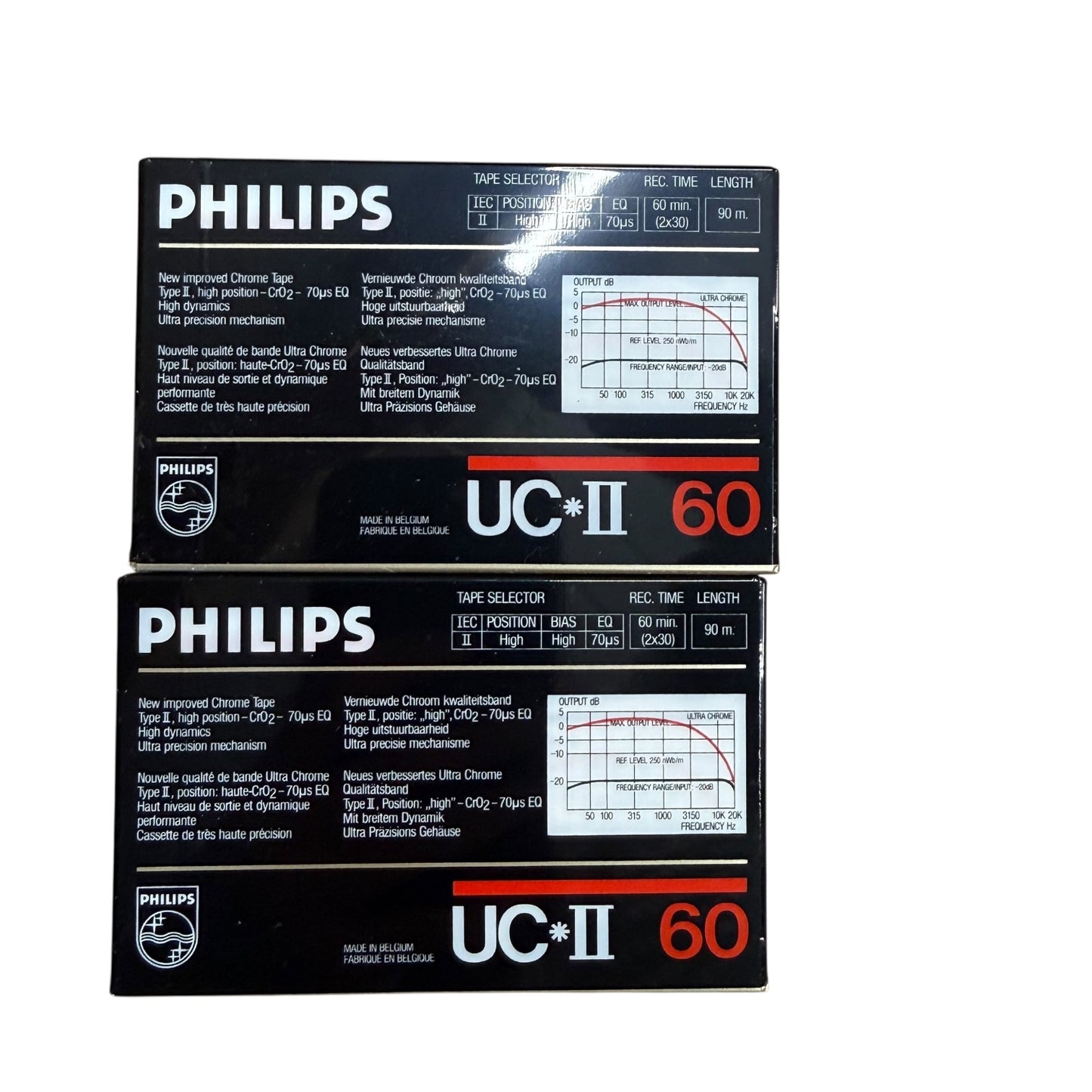 Philips Cassetten UC-2 60 2 Stück Ultra Chrome