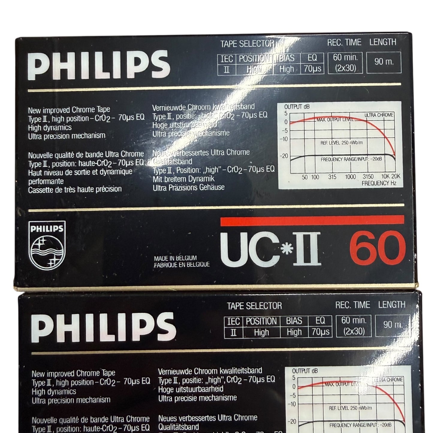 Philips Cassetten UC-2 60 2 Stück Ultra Chrome