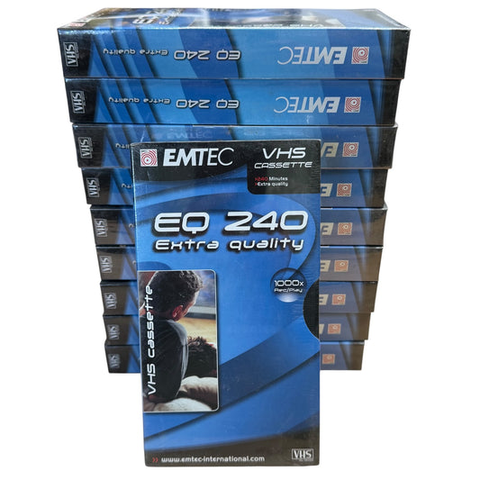 Emtec VHS EQ 240 10 Stück Videocassetten