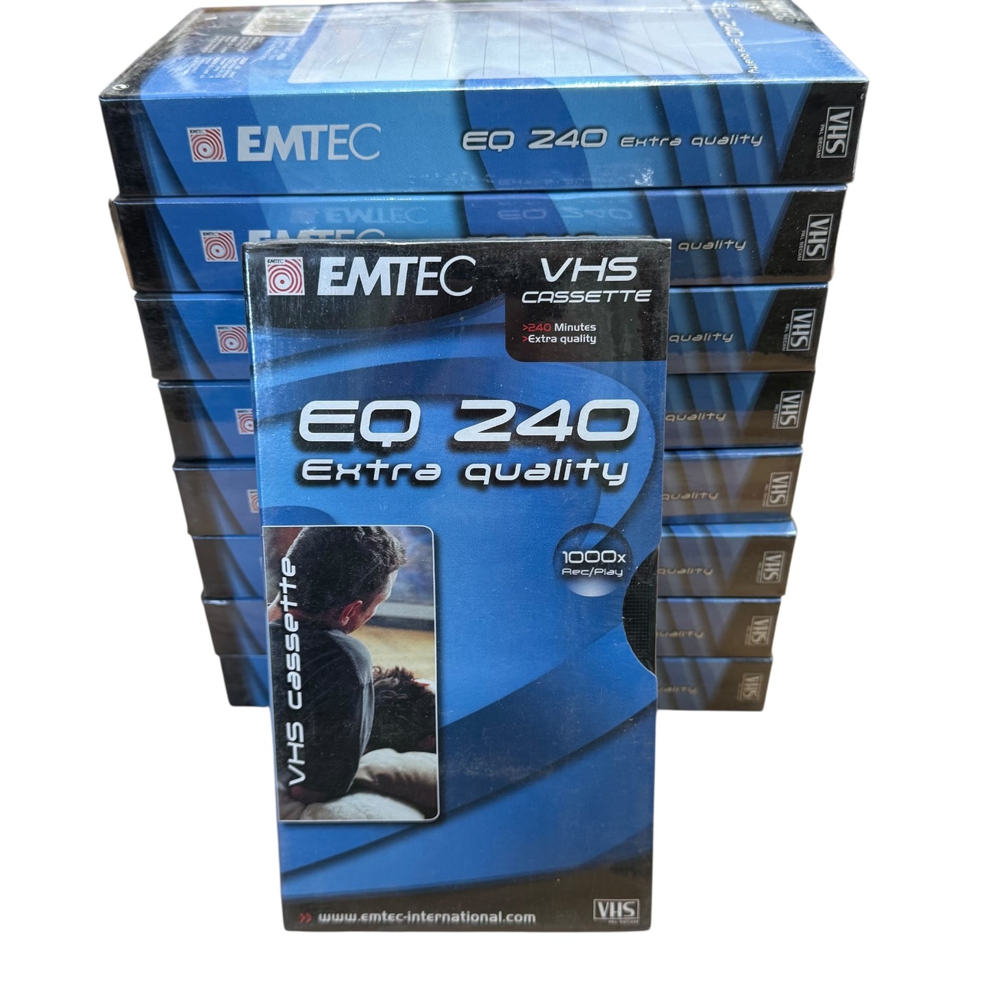 VHS Emtec EQ 240 9 Stück OVP Videocasetten