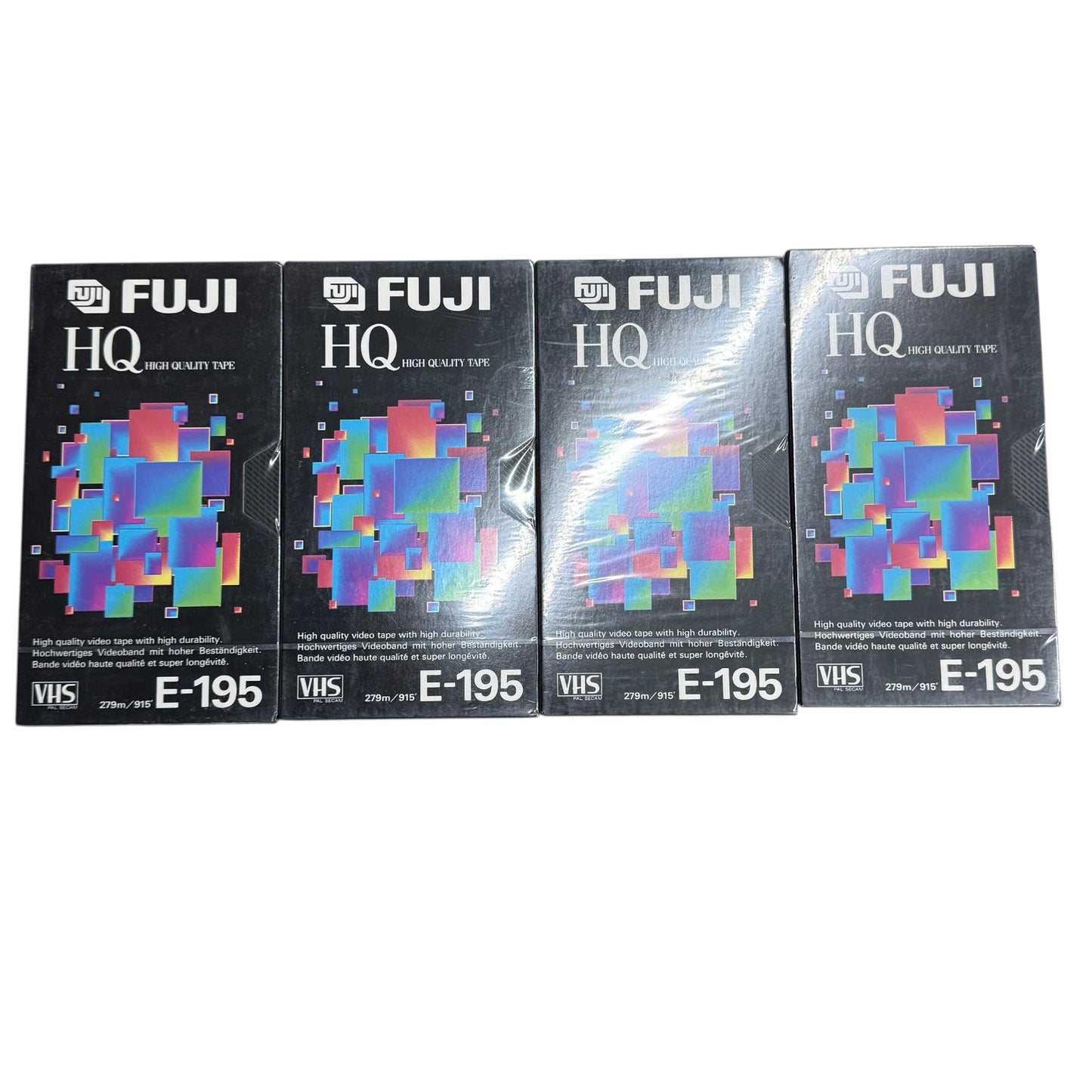 Fuji VHS HQ E-195 Videocassetten 4 Stück