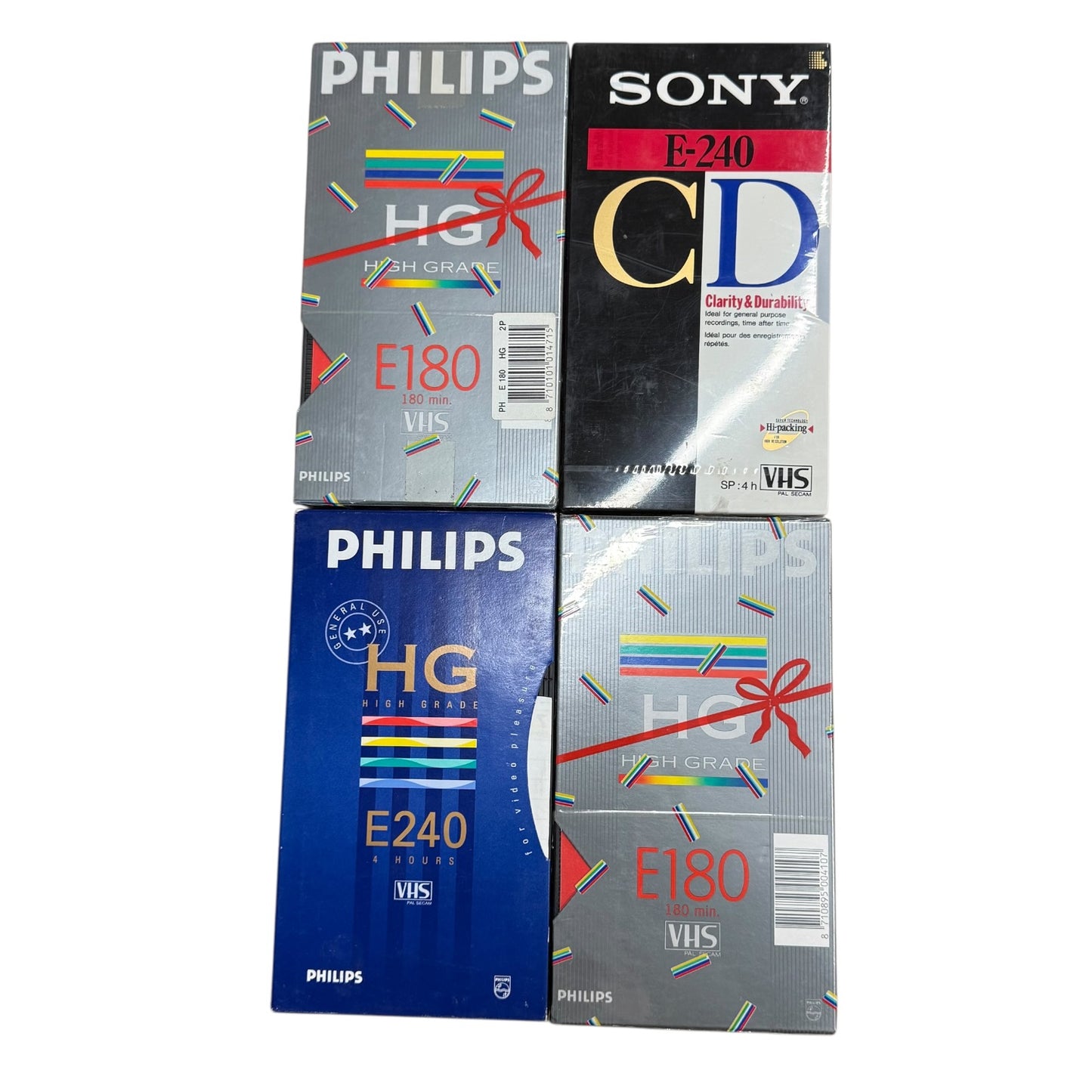 VHS Sony CD und Philips HG Videokassetten 4 Stück