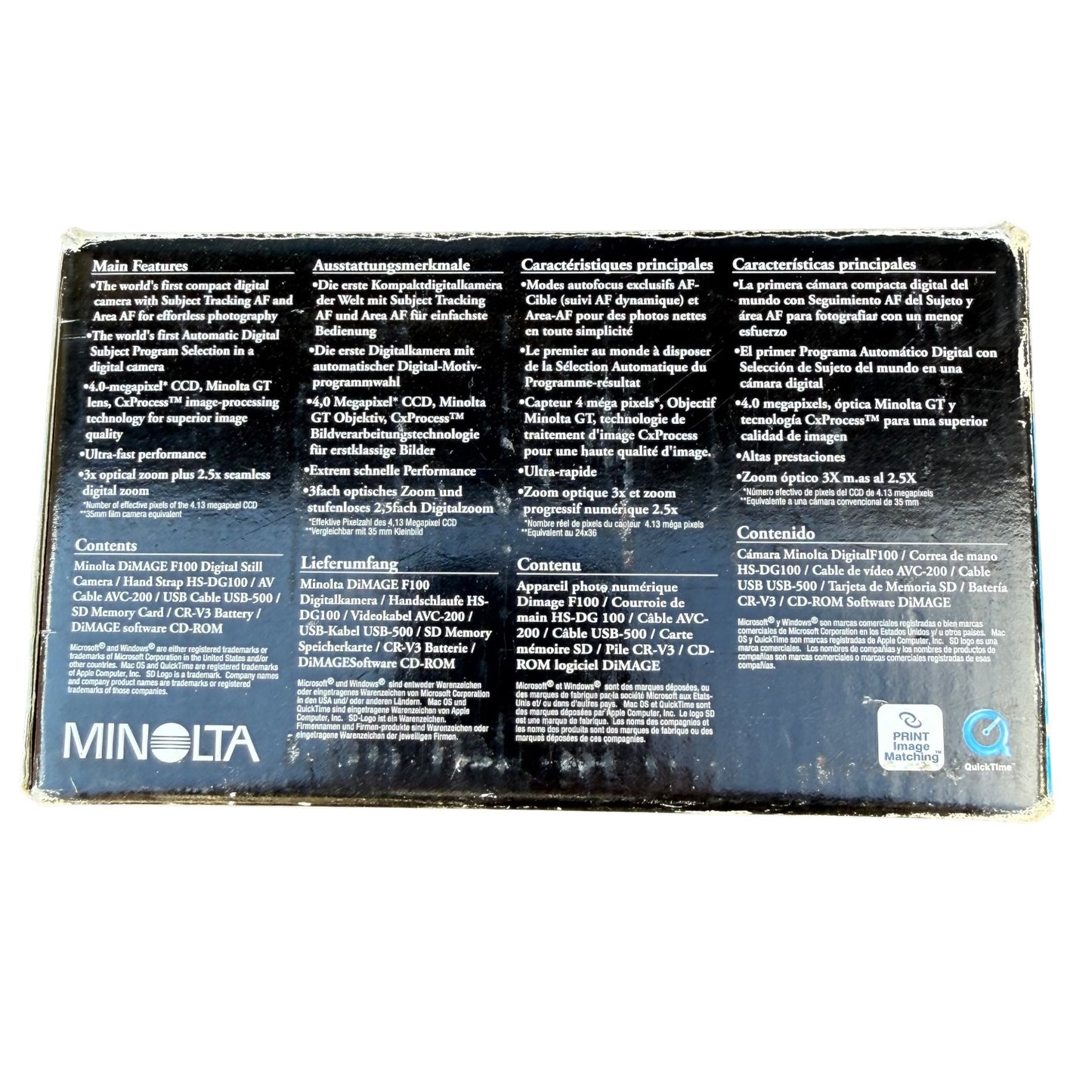 Dimage Minolta f100 digital Camera Foto