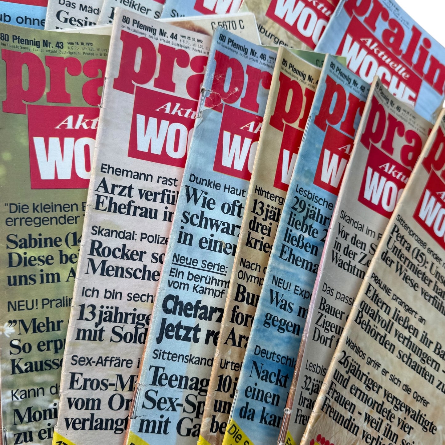 Praline Zeitschrift Jahrgang 1972 21Stk.