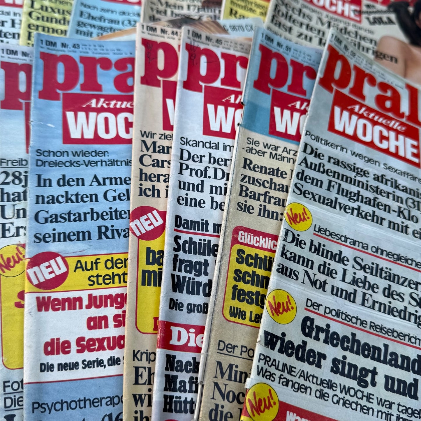 Praline Zeitschrift Jahrgang 1974 17Stk.