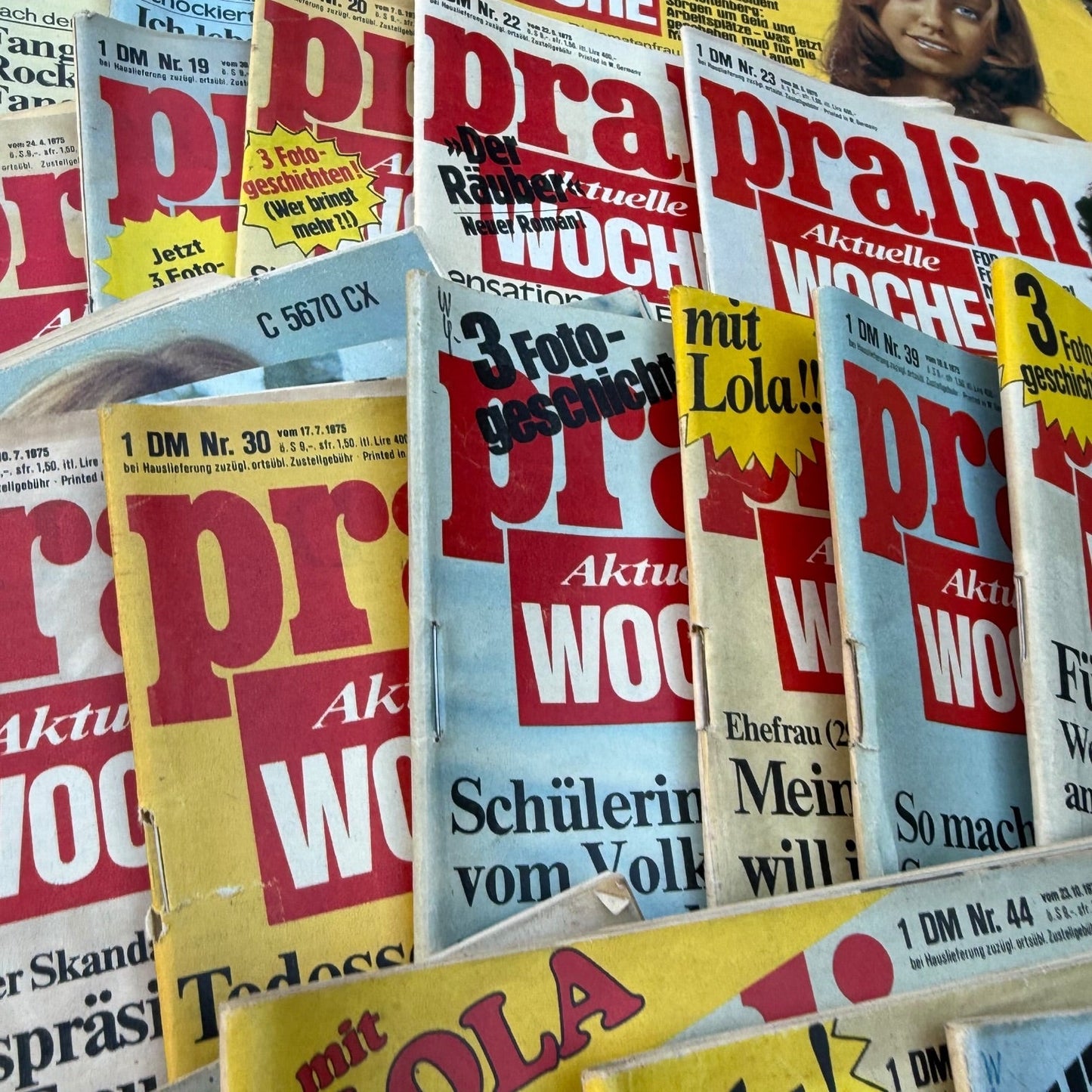 Praline Zeitschrift Jahrgang 1975 33Stk