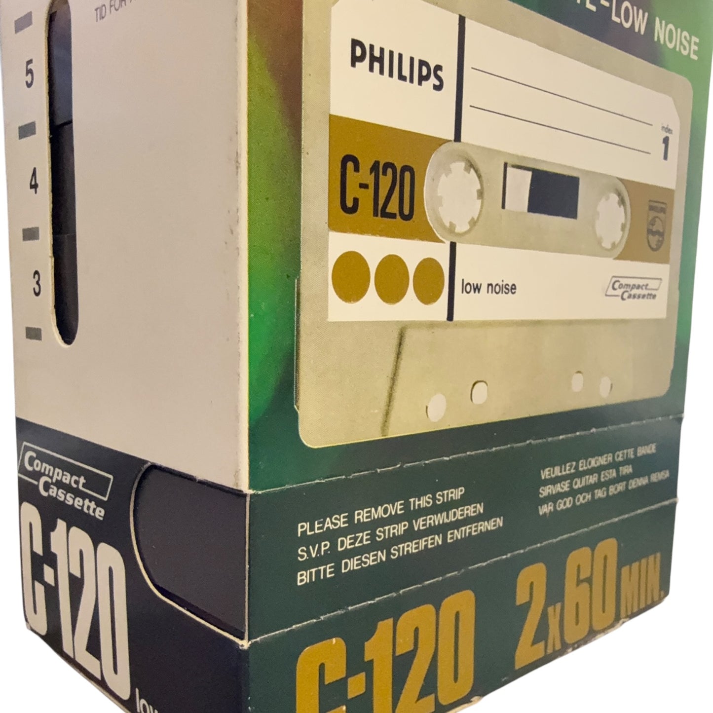 Philips Kassetten C-120 5Stk. Mit Original Verkaufsschuber