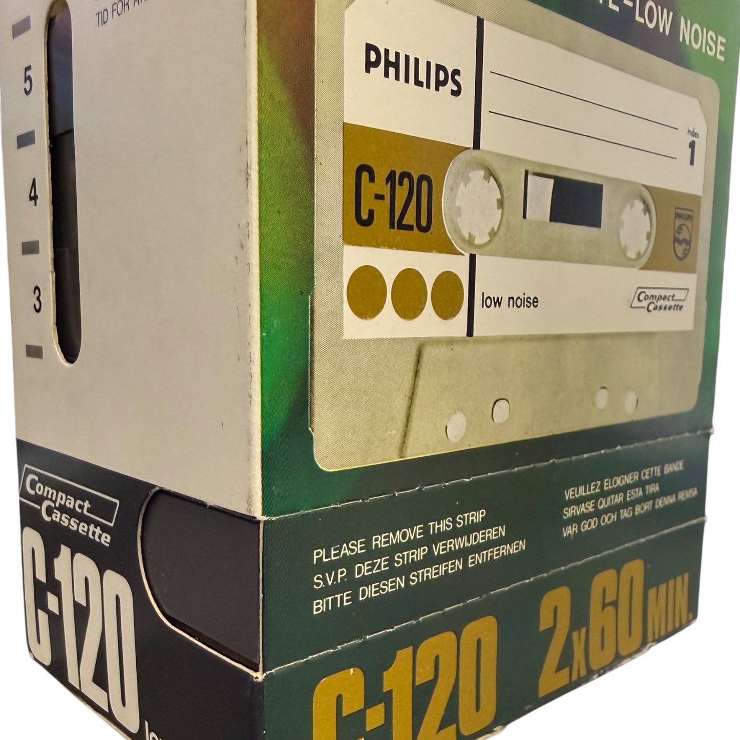Philips Kassetten C-120 5Stk. Mit Original Verkaufsschuber