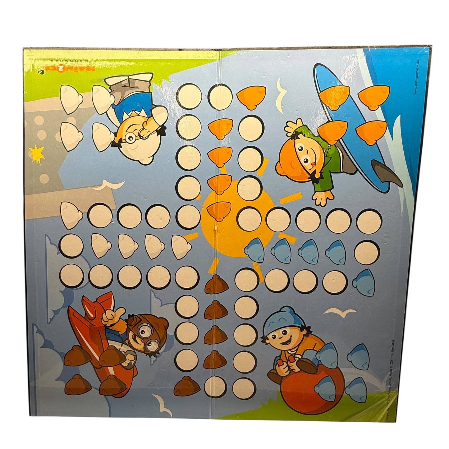 Nerven Mind Mainzel Männchen Brettspiel ZDF Werbefiguren
