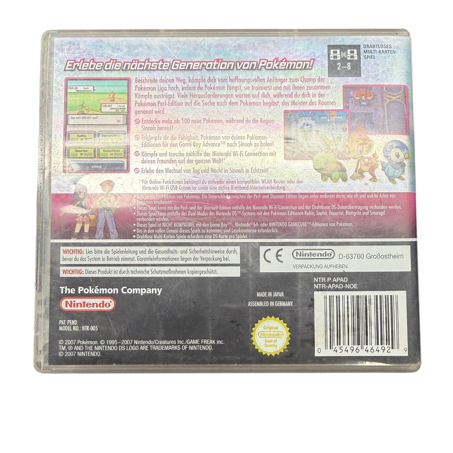 Pokemon Perl Edition Nintendo DS