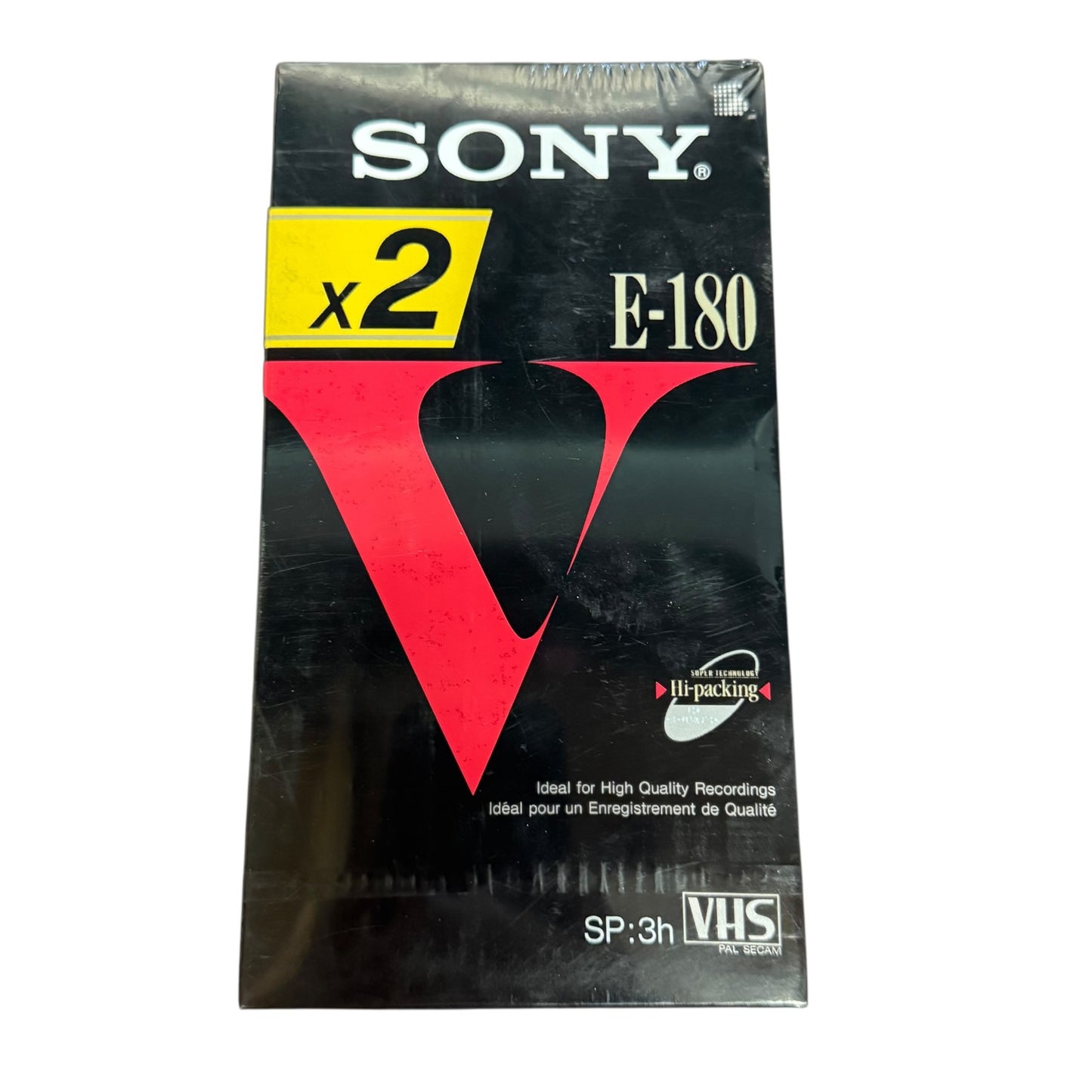 Videokassetten Leer Kassetten SONY V E 180 2 Stk. Ovp
