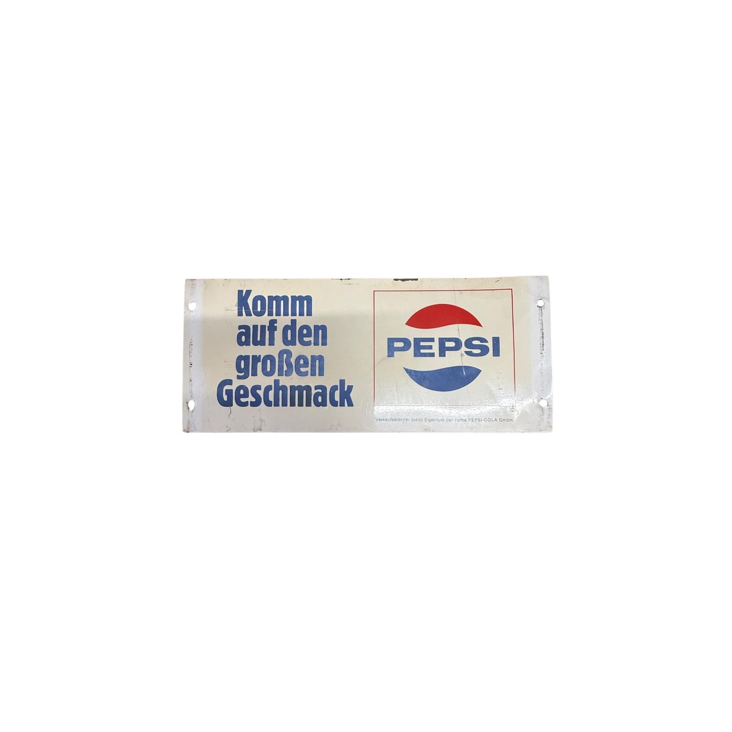 Blechschild Pepsi Werbeschild ca 30x13 cm