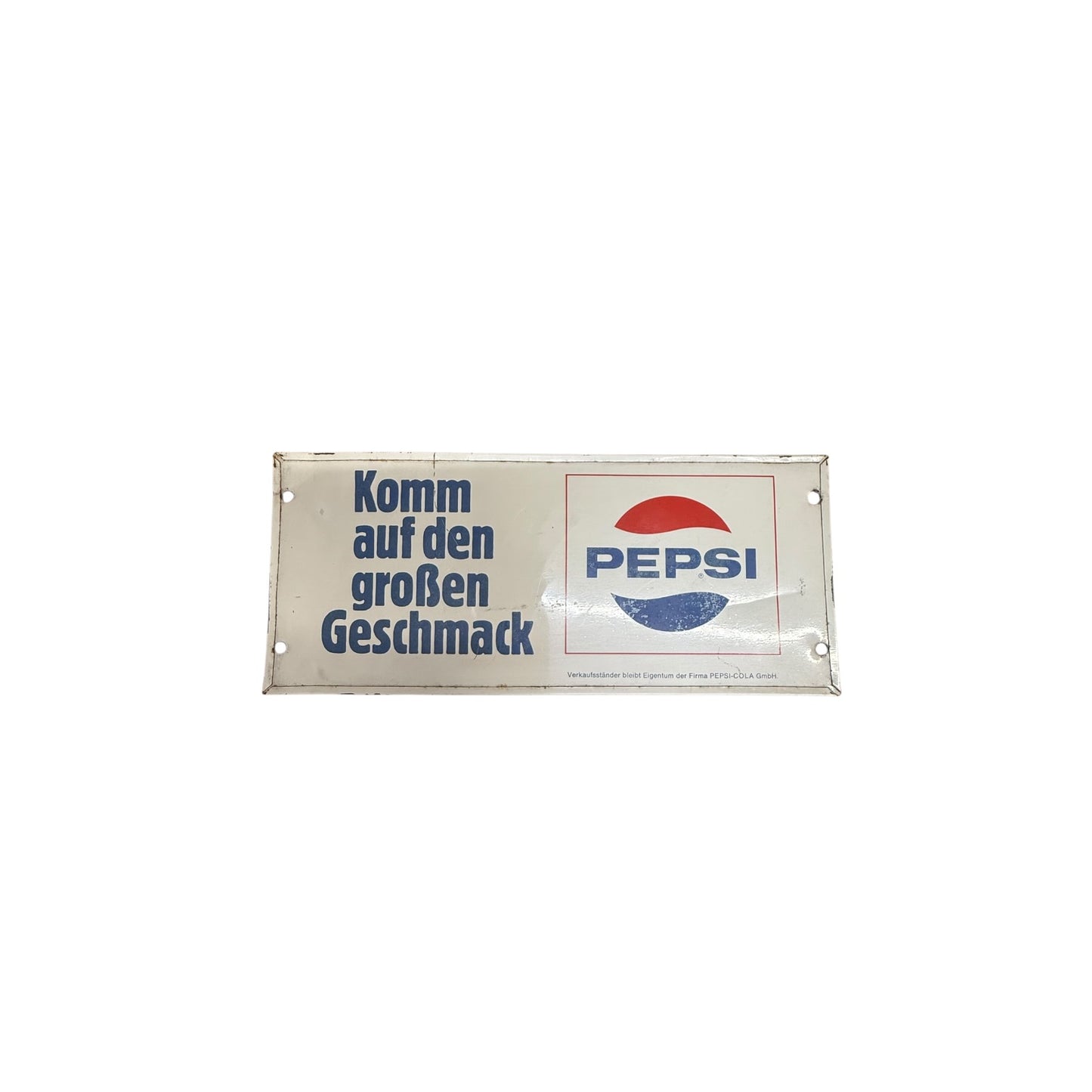 Blechschild Pepsi Werbeschild ca 30x13 cm
