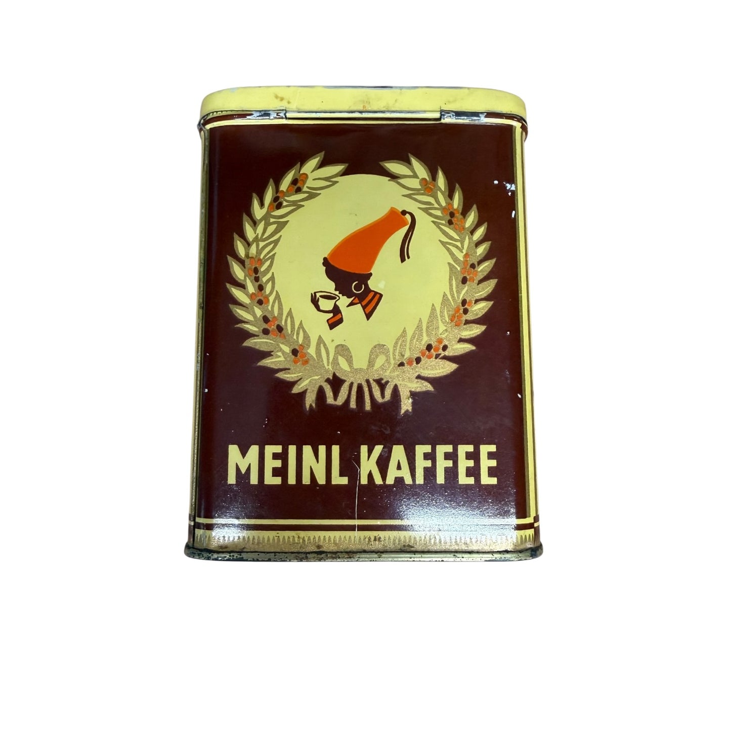 Julius Meinl Kaffee Dose Bilderrahmen Figur Werbefigur