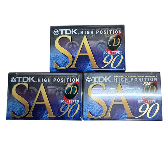 Musik Leer Kassetten 3 Stk. TDK SA90 Neu OVP