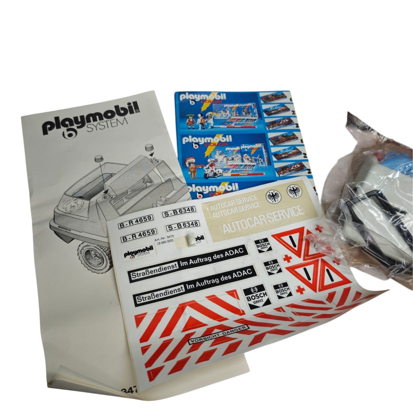 Playmobil System 3473v1 Ablepwagen und Reperaturauto Neu OVP