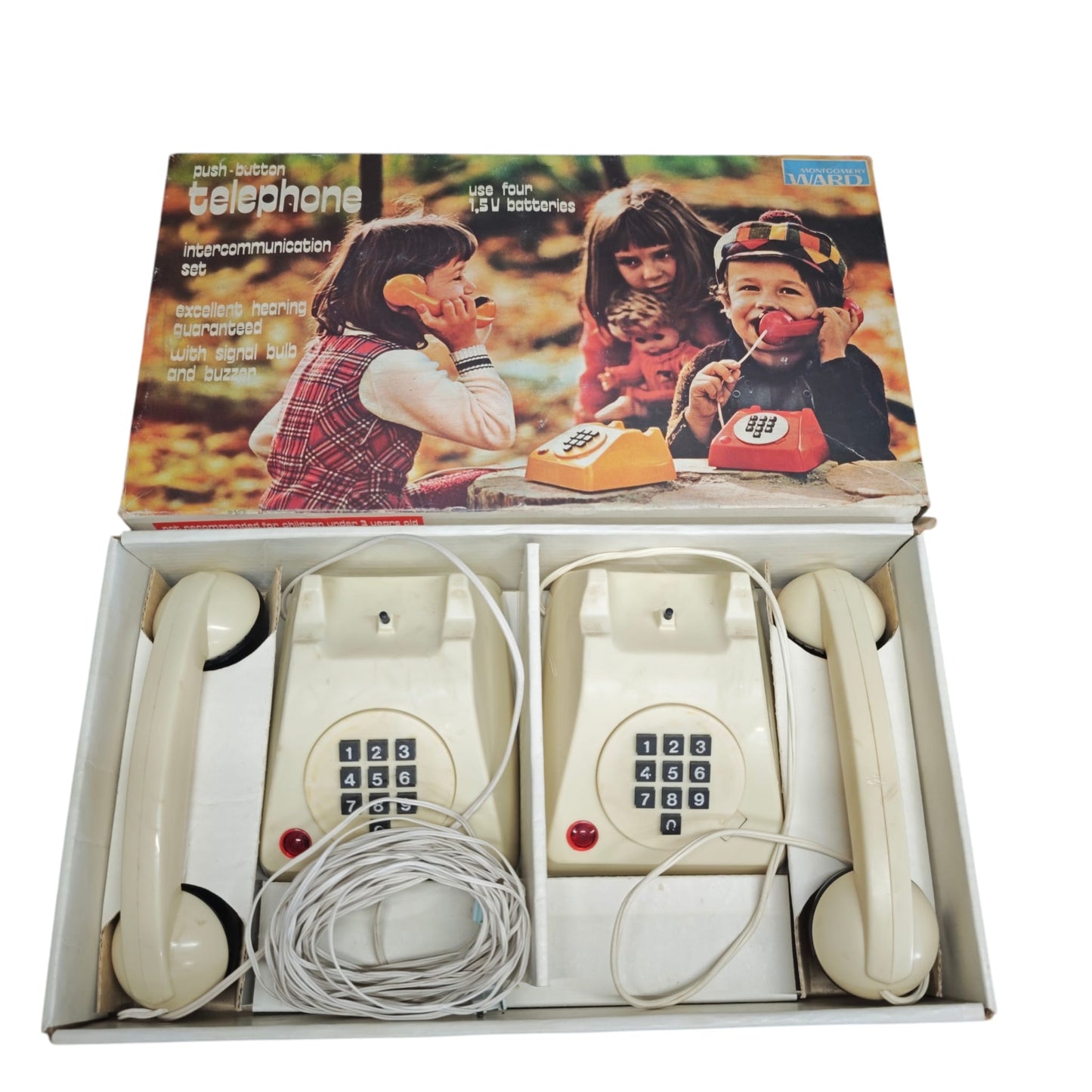 Vintage Kinder Telefon Tastentelefon aus den 1980 aus Yugoslavia