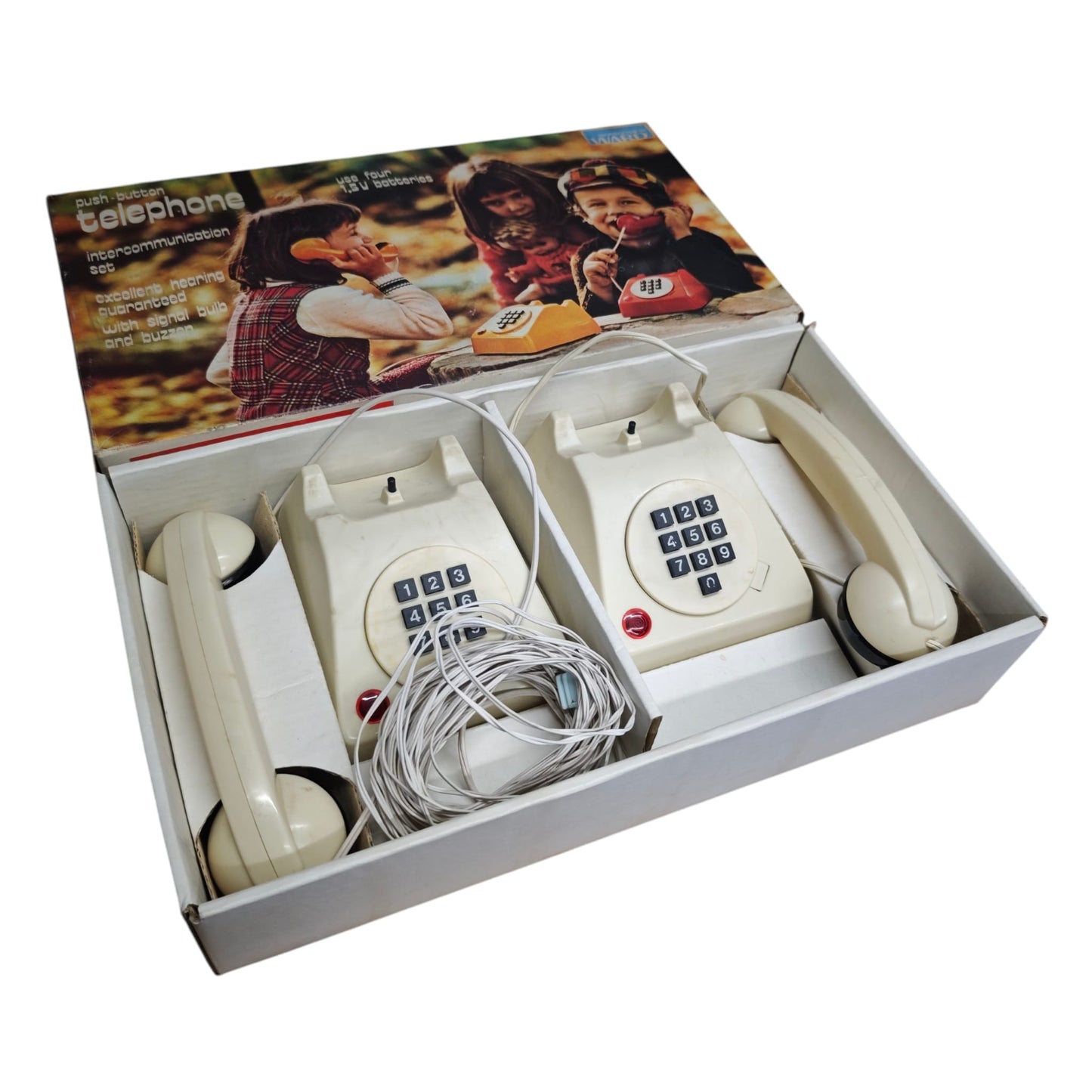 Vintage Kinder Telefon Tastentelefon aus den 1980 aus Yugoslavia