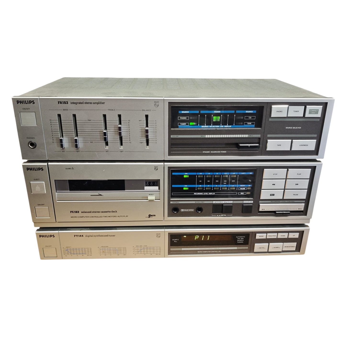 HiFi Turm Philips FA153 FC152 FT144 Anlage
