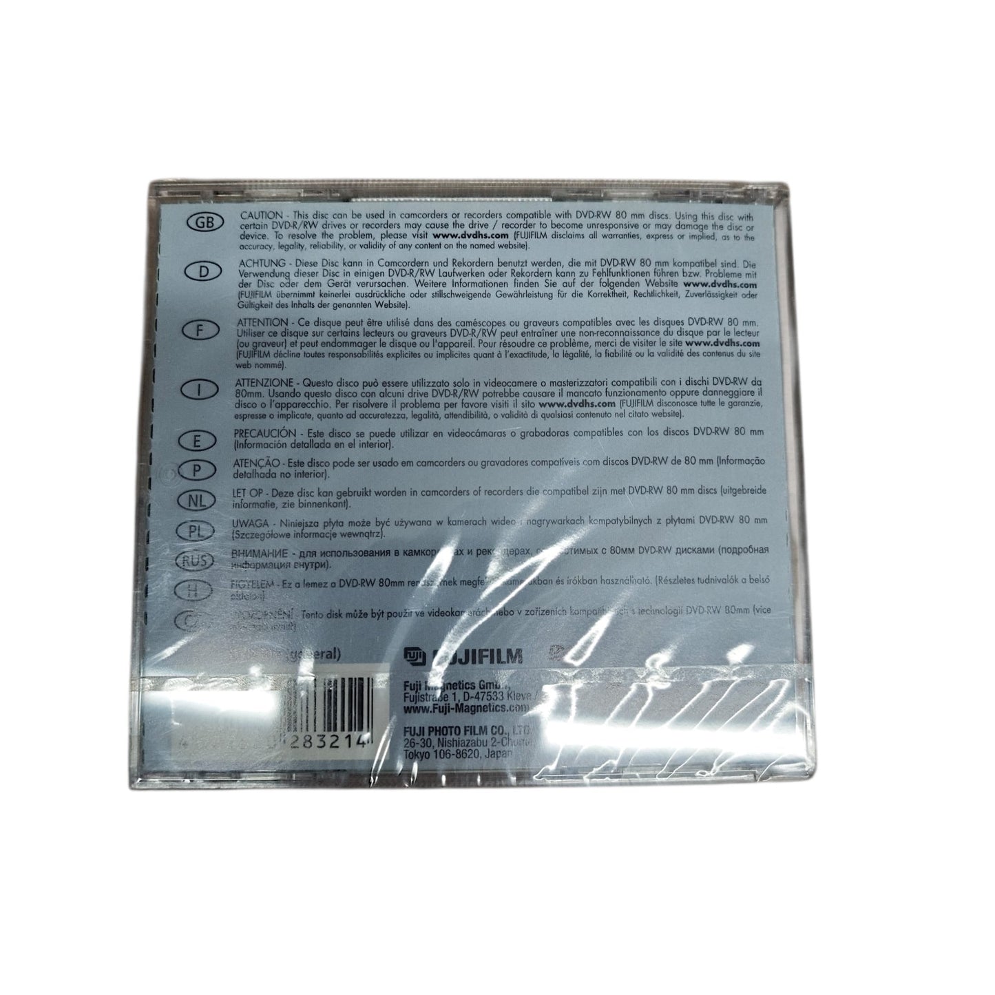 Memorex mini DVD-RW Fujifilm leer Camcorder
