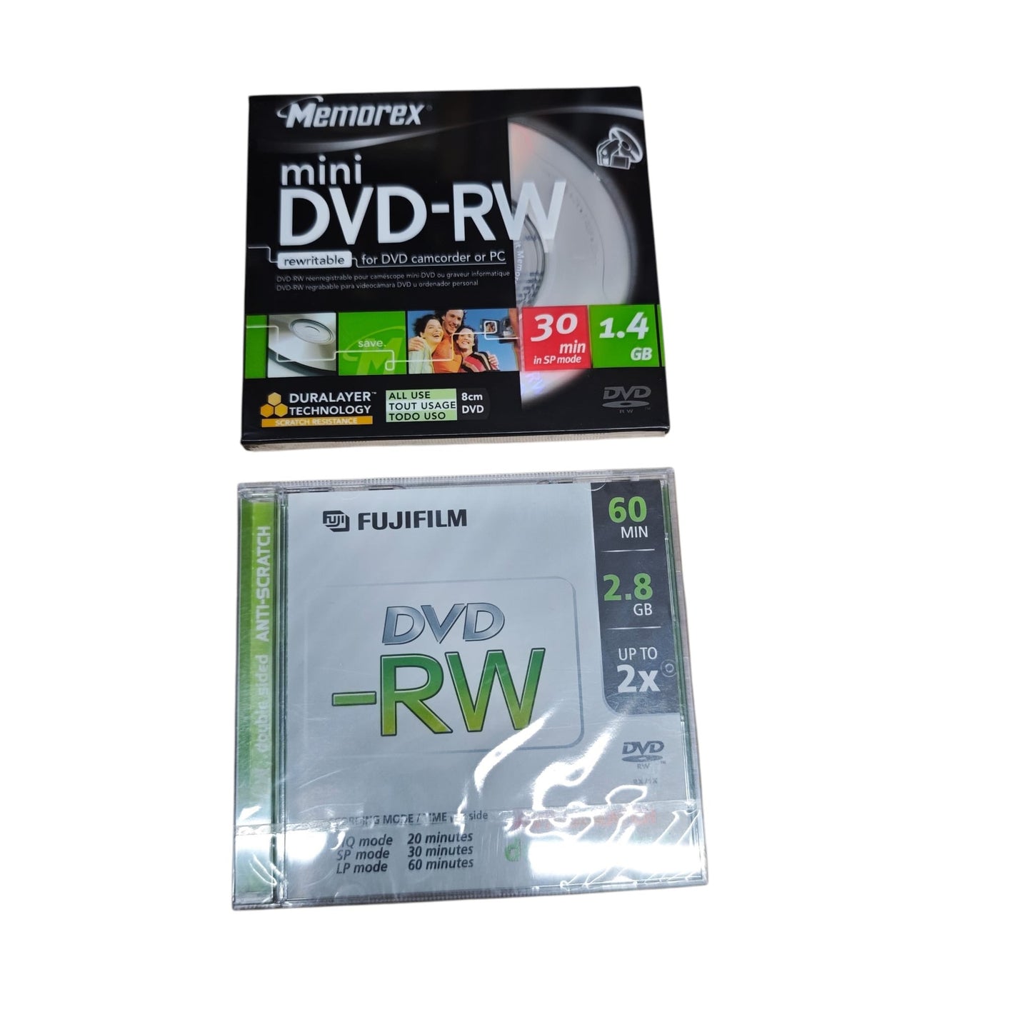 Memorex mini DVD-RW Fujifilm leer Camcorder