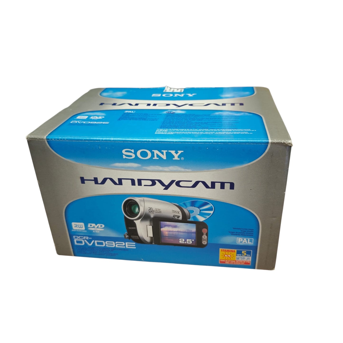 Sony Handycam DCR- DVD92E Zeiss  Camcorder
