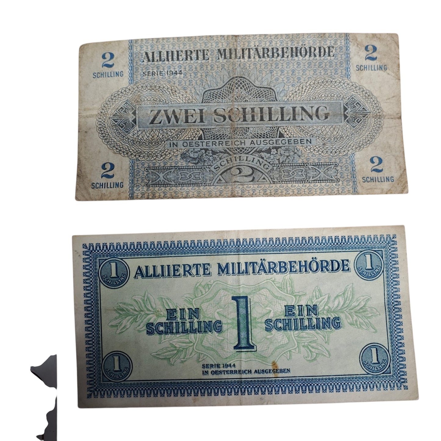 Konvolut 6 Geldscheine Schilling Österreich 100 50 20 2 1 Schilling