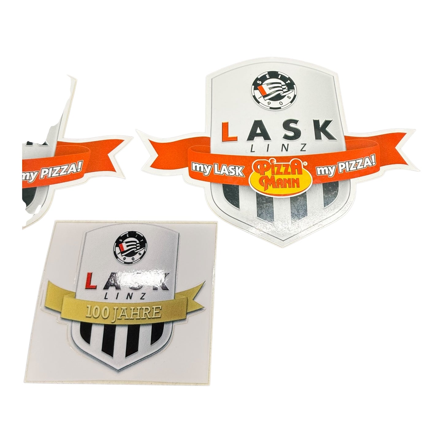 Sticker Lask Linz Pizza Mann Konvolut Aufkleber