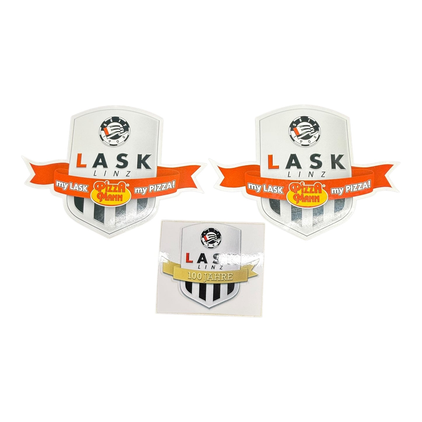 Sticker Lask Linz Pizza Mann Konvolut Aufkleber
