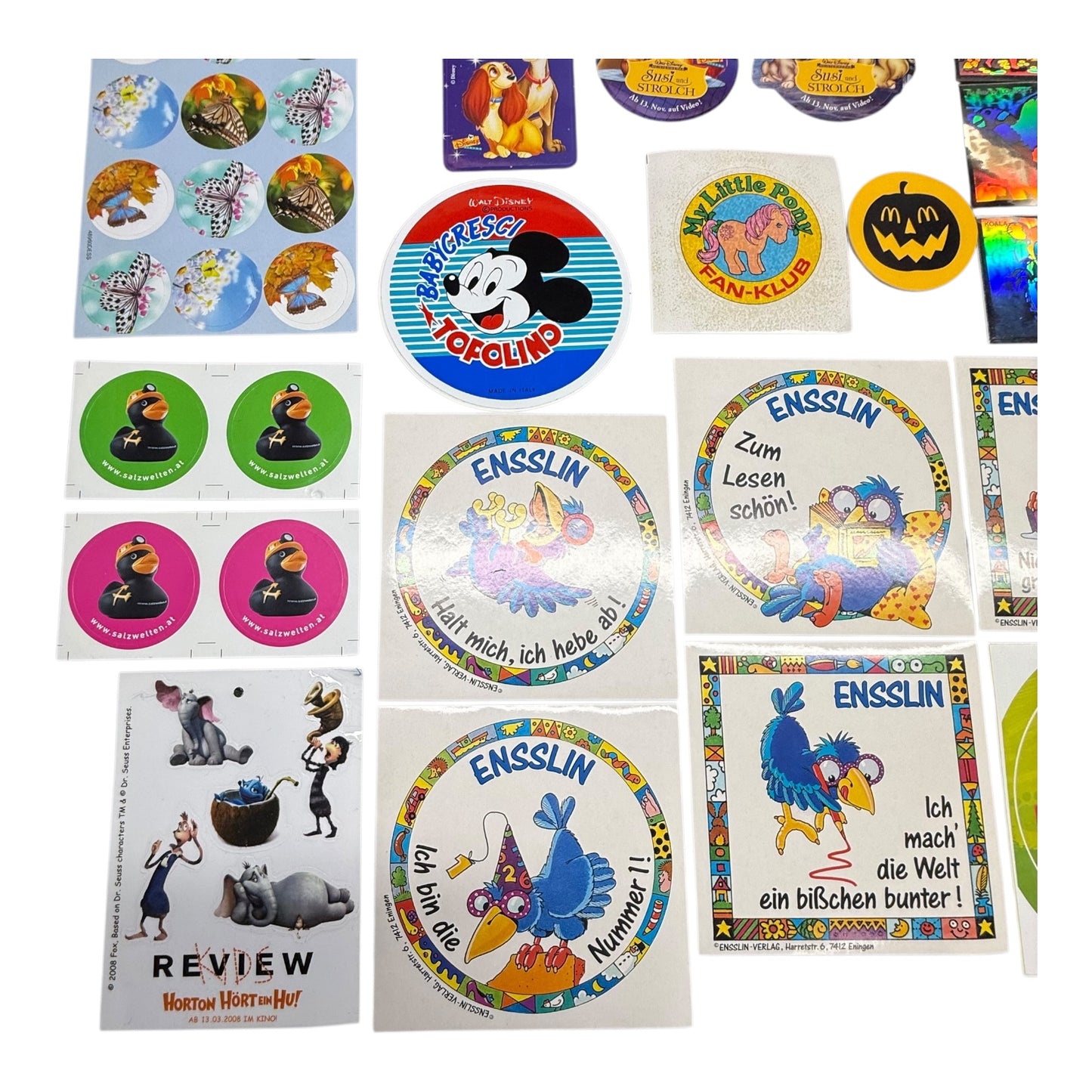 Sticker Kinder Mc Donalds Milupa Walt Disney Konvolut