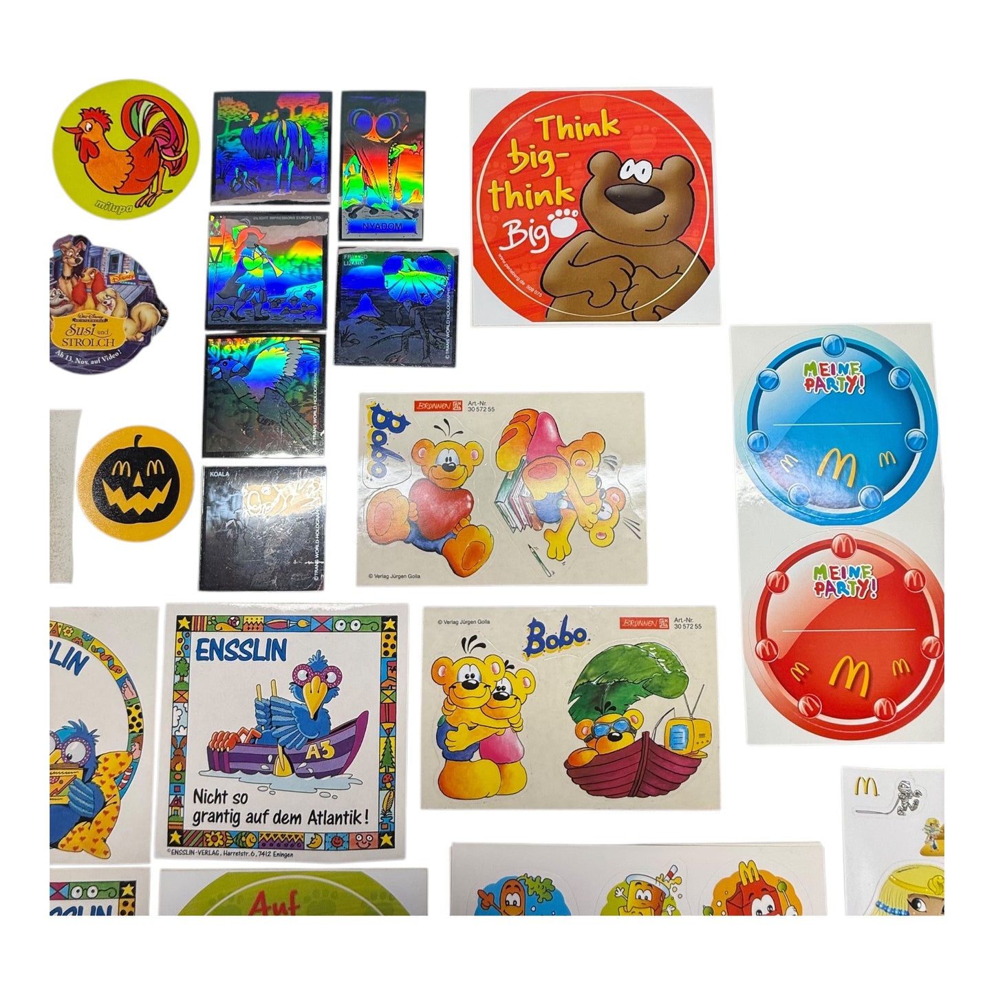 Sticker Kinder Mc Donalds Milupa Walt Disney Konvolut