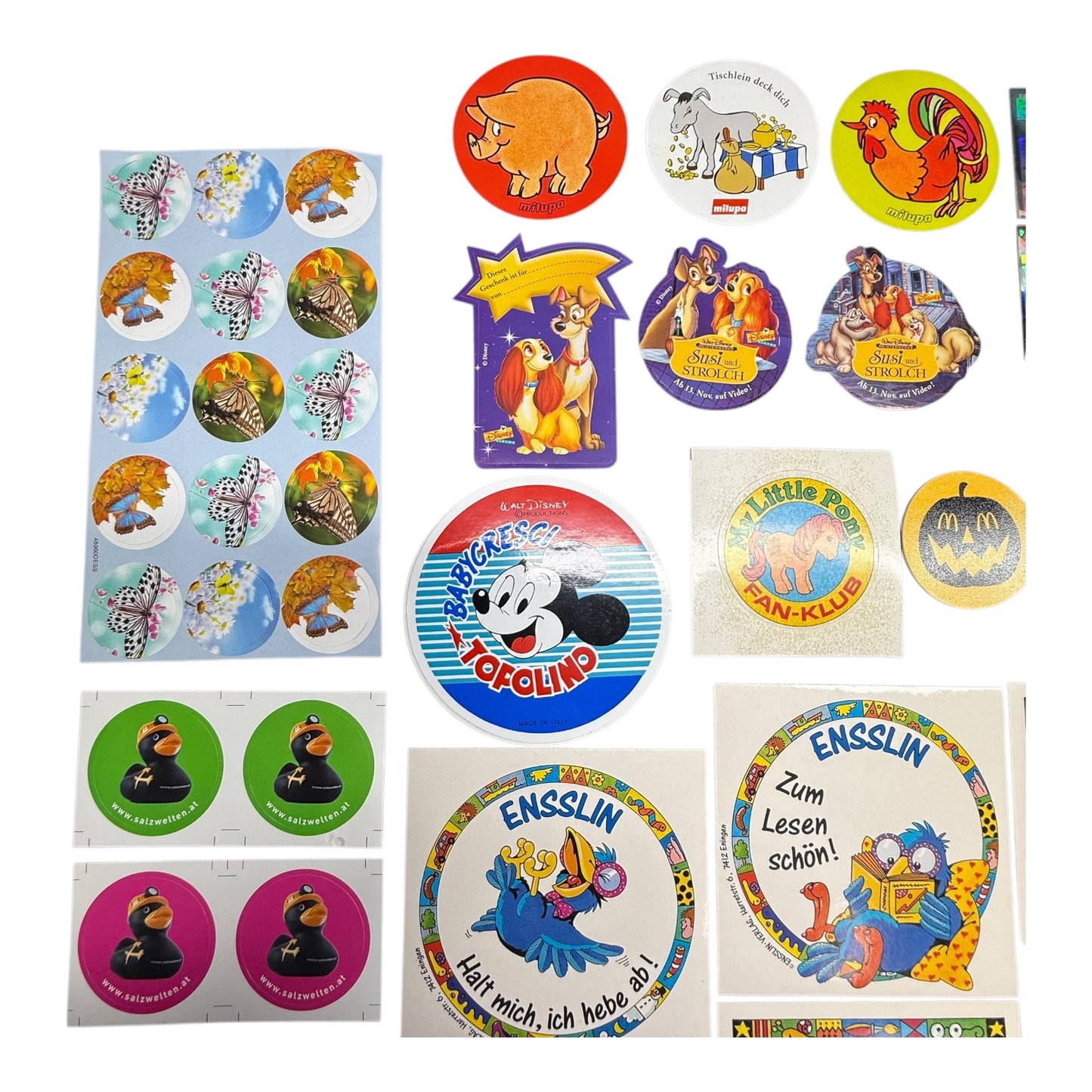 Sticker Kinder Mc Donalds Milupa Walt Disney Konvolut