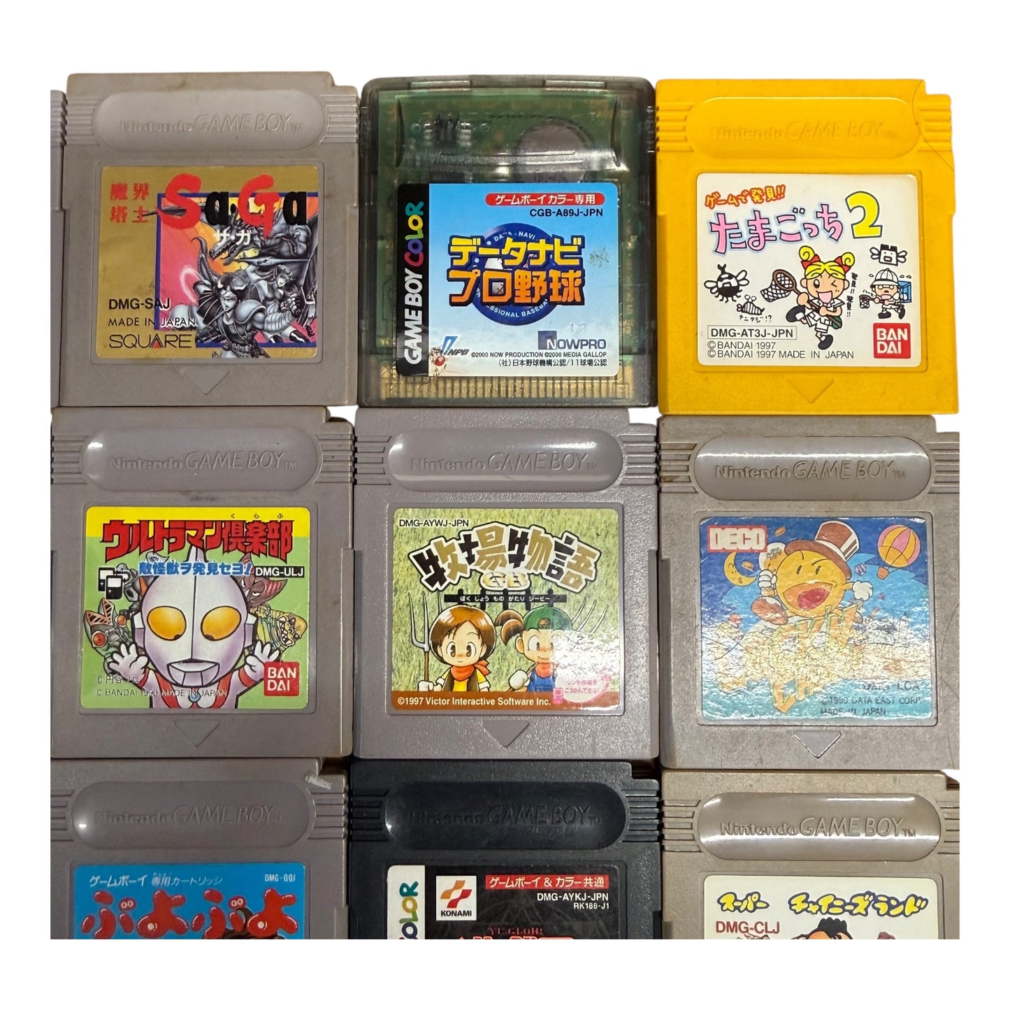 Gameboy Spiele aus Japan 25 Stück Konvolut