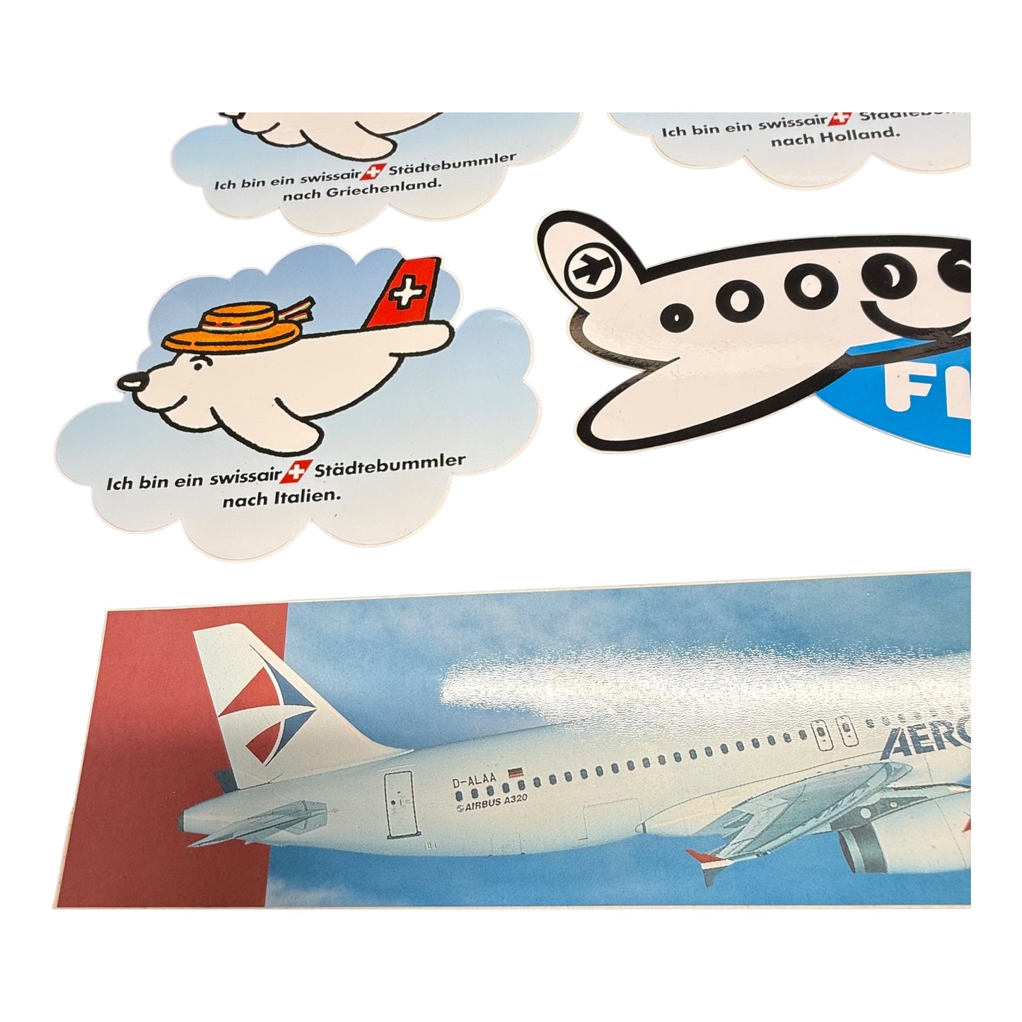 Sticker Aua Air Airport Konvolut Aufkleber
